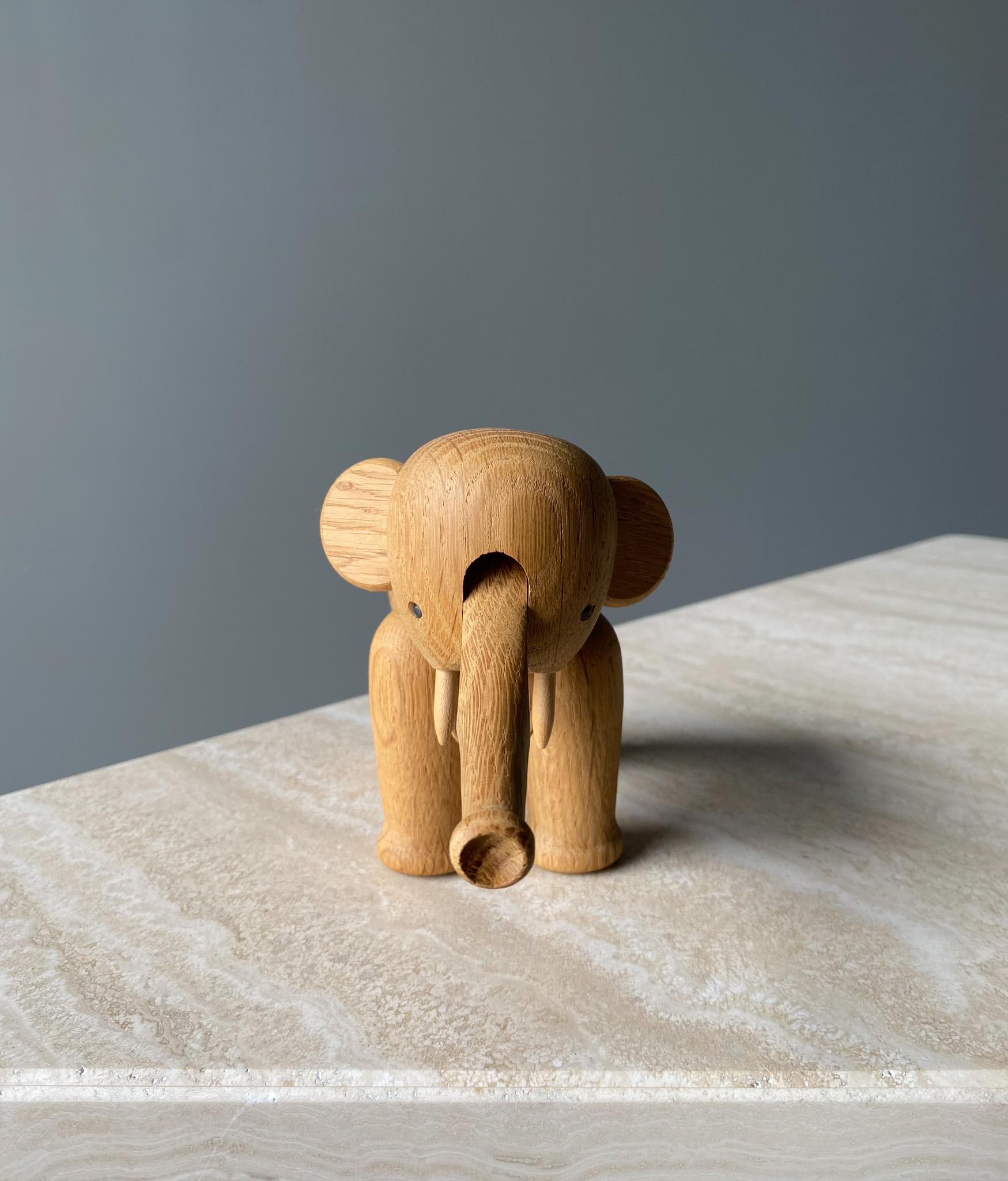 Danish Oak Elephant by Kay Bojensen  For Sale 5