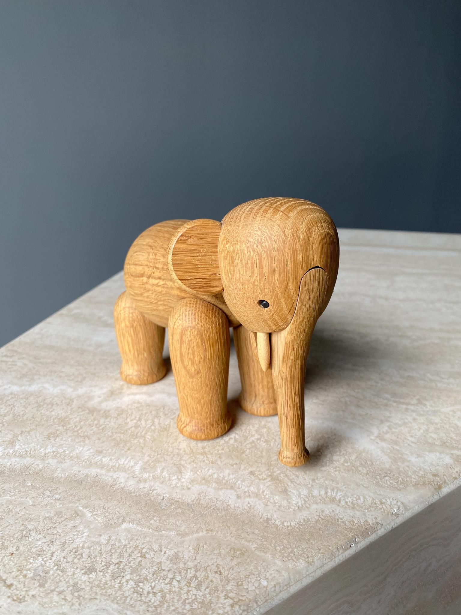 Danish Oak Elephant by Kay Bojensen  For Sale 7