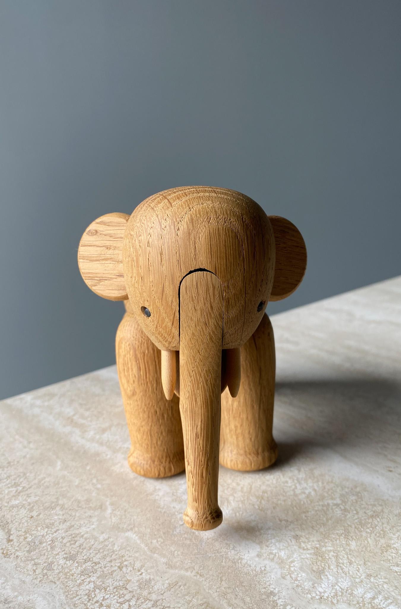 Danish Oak Elephant by Kay Bojensen  For Sale 8