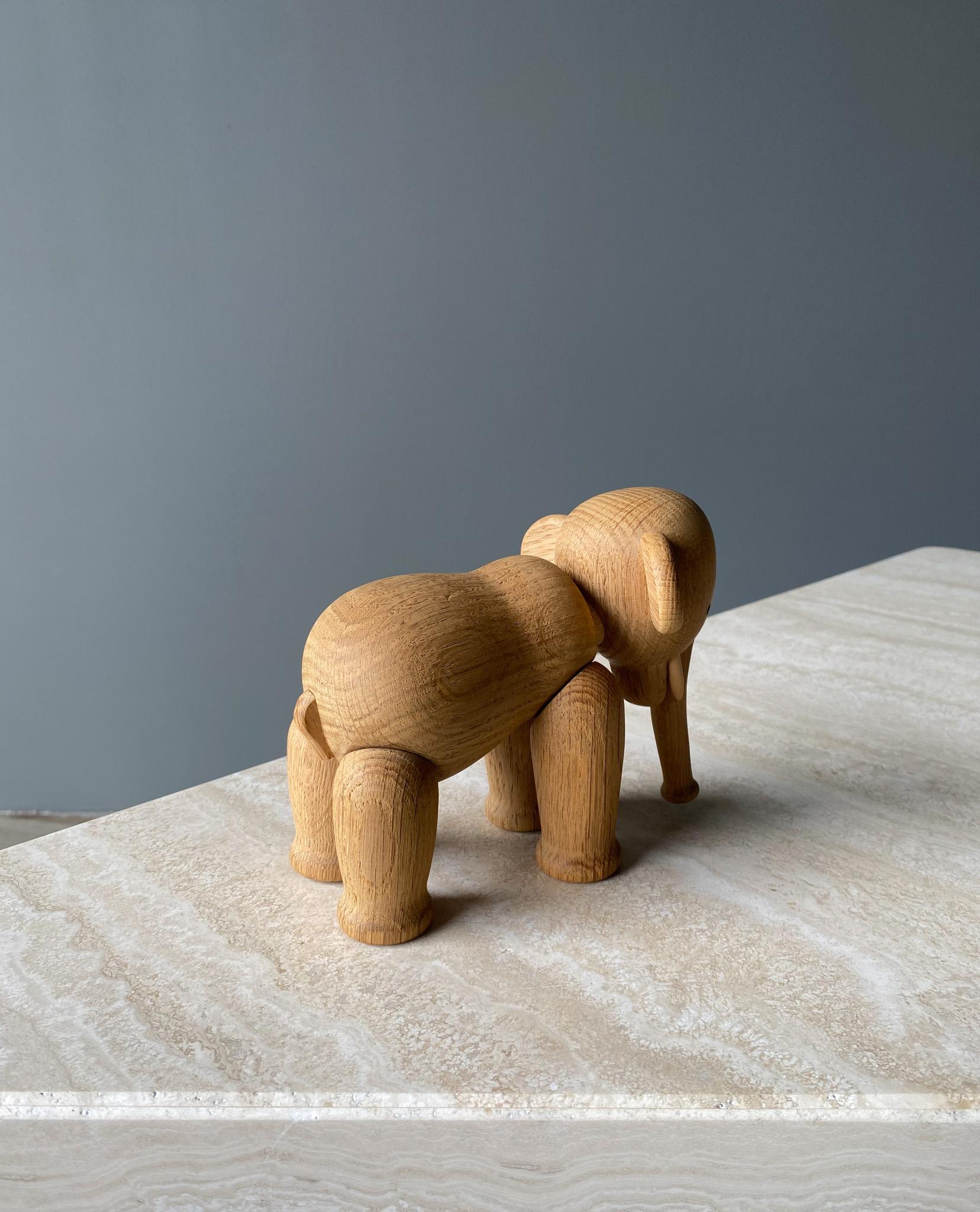 Danish Oak Elephant by Kay Bojensen  For Sale 10
