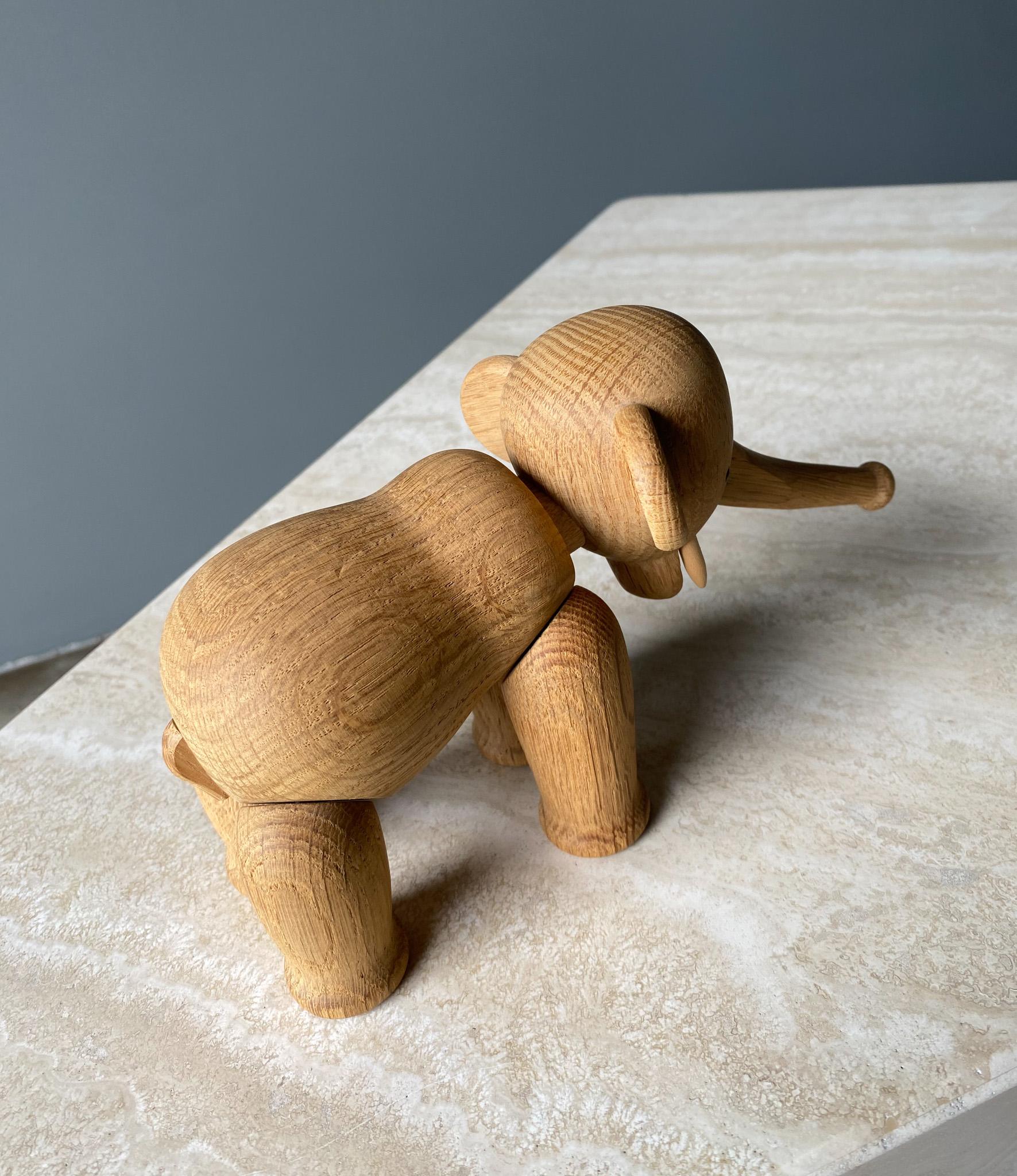 Danish Oak Elephant by Kay Bojensen  For Sale 11