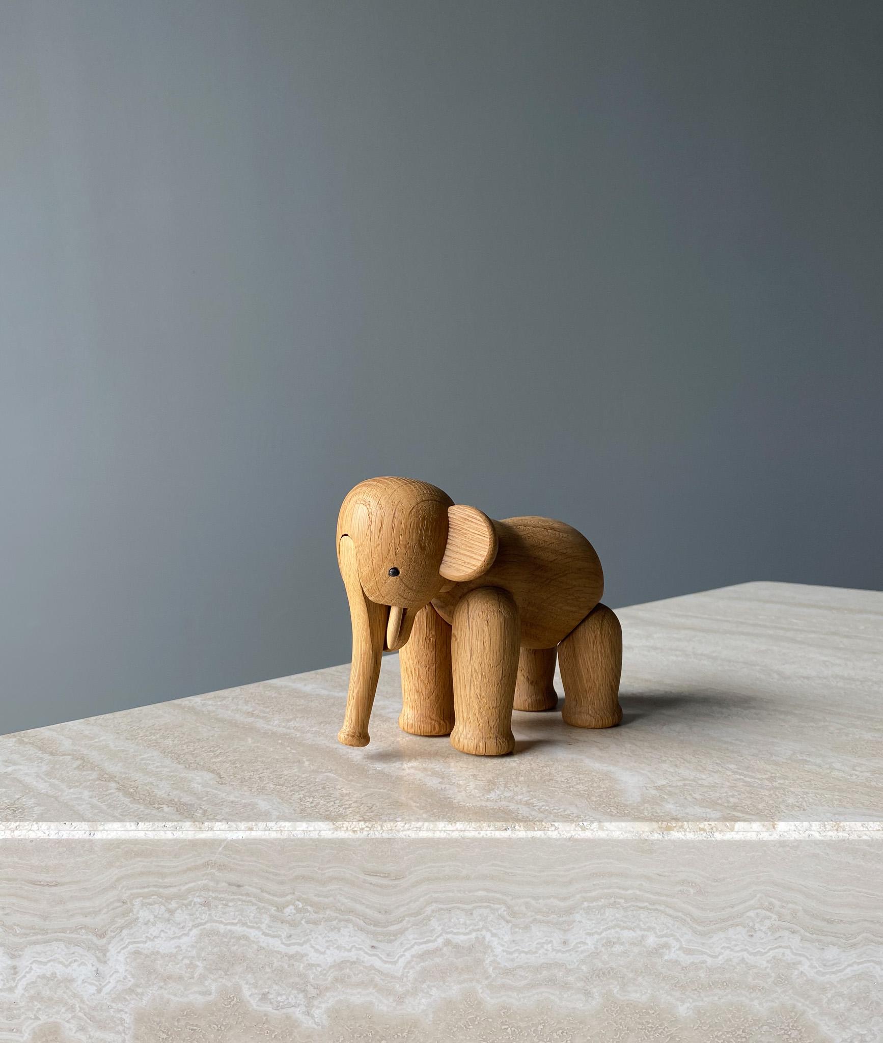 20th Century Danish Oak Elephant by Kay Bojensen  For Sale
