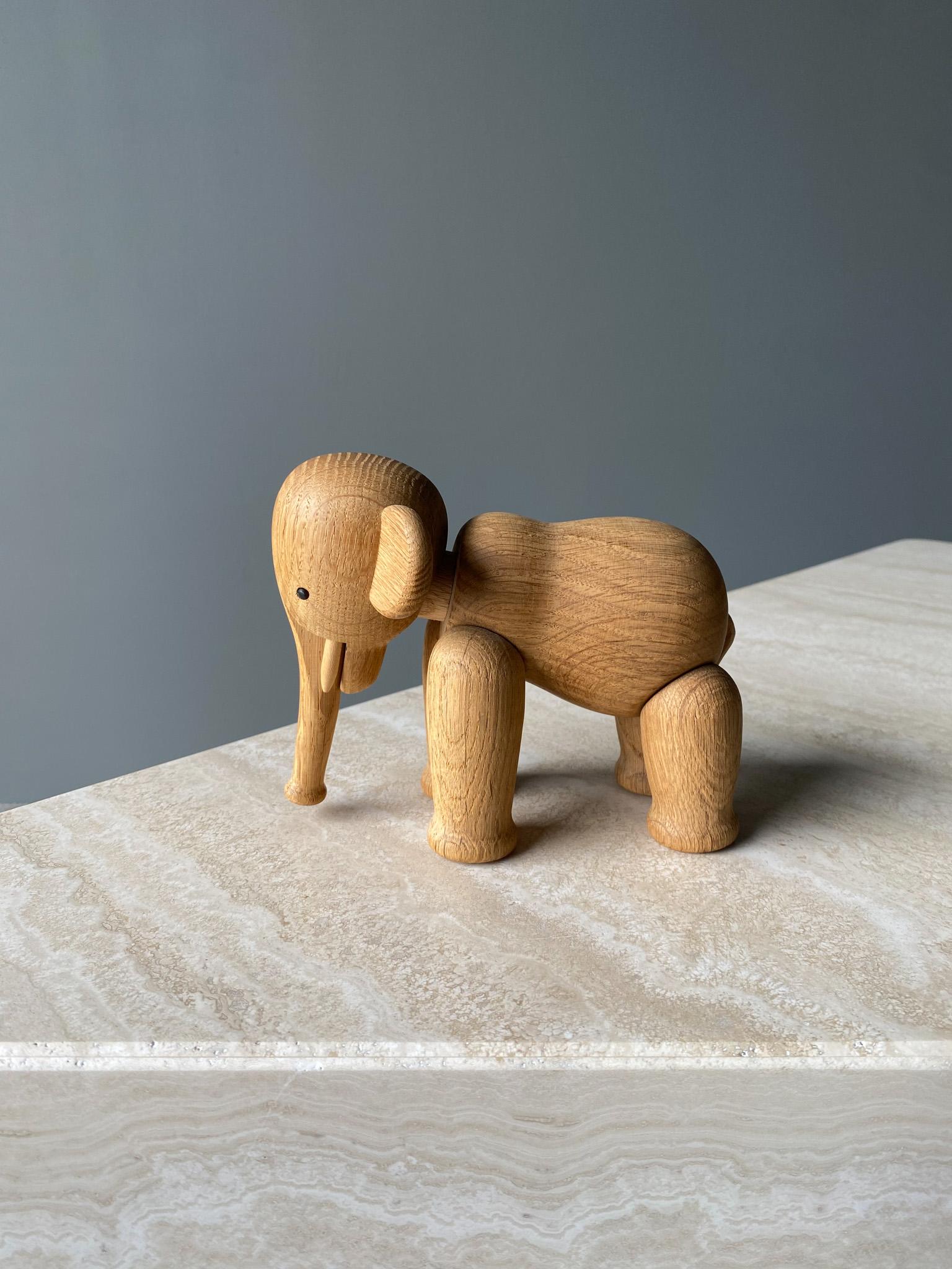 Danish Oak Elephant by Kay Bojensen  For Sale 3