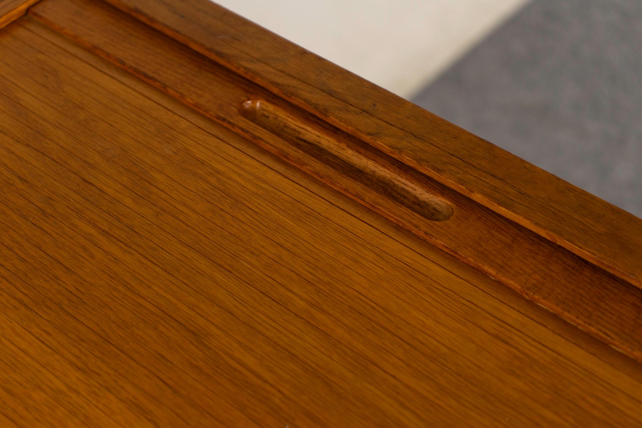 Scandinavian Modern Danish Oak File Cabinet For Sale
