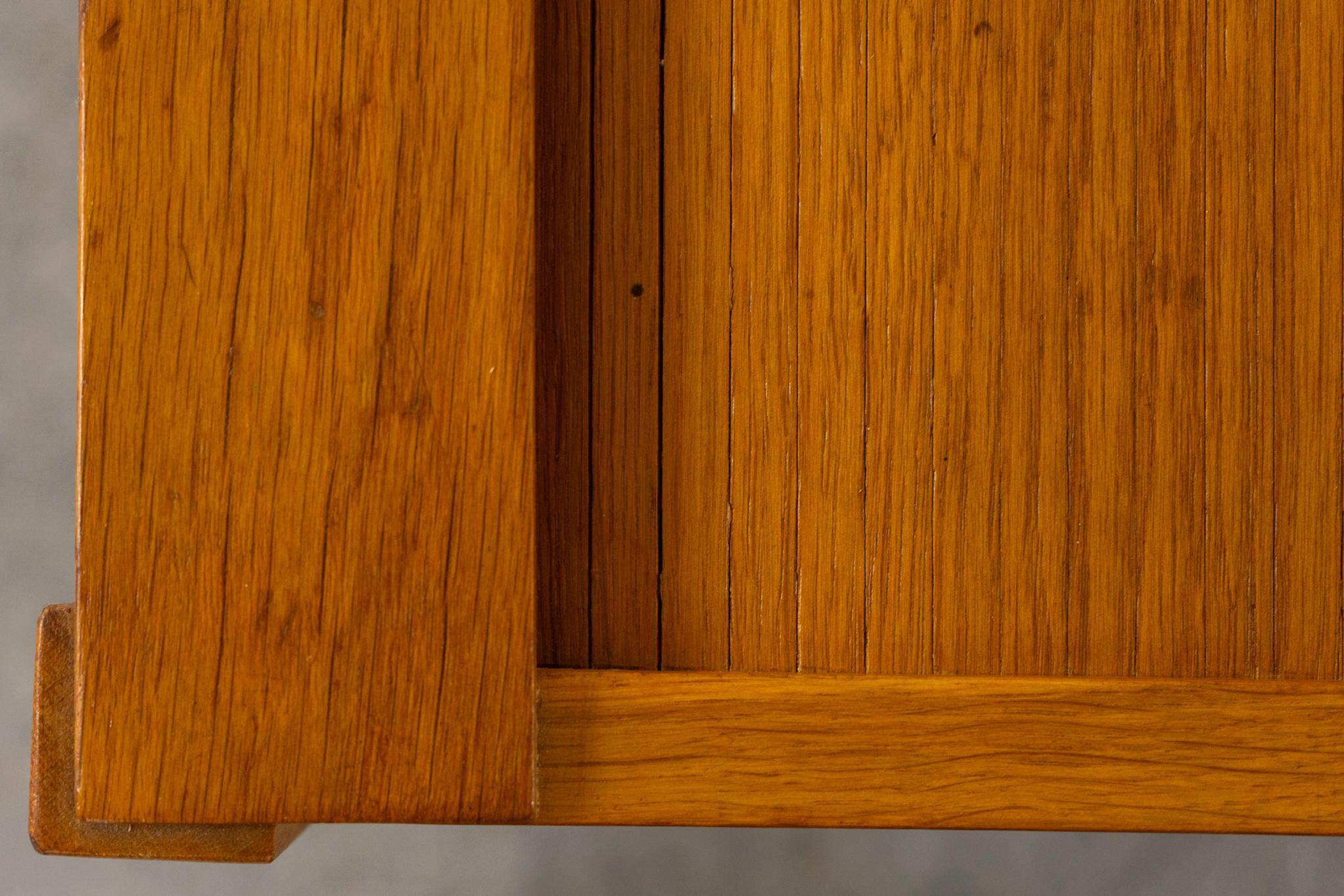 Veneer Danish Oak File Cabinet For Sale