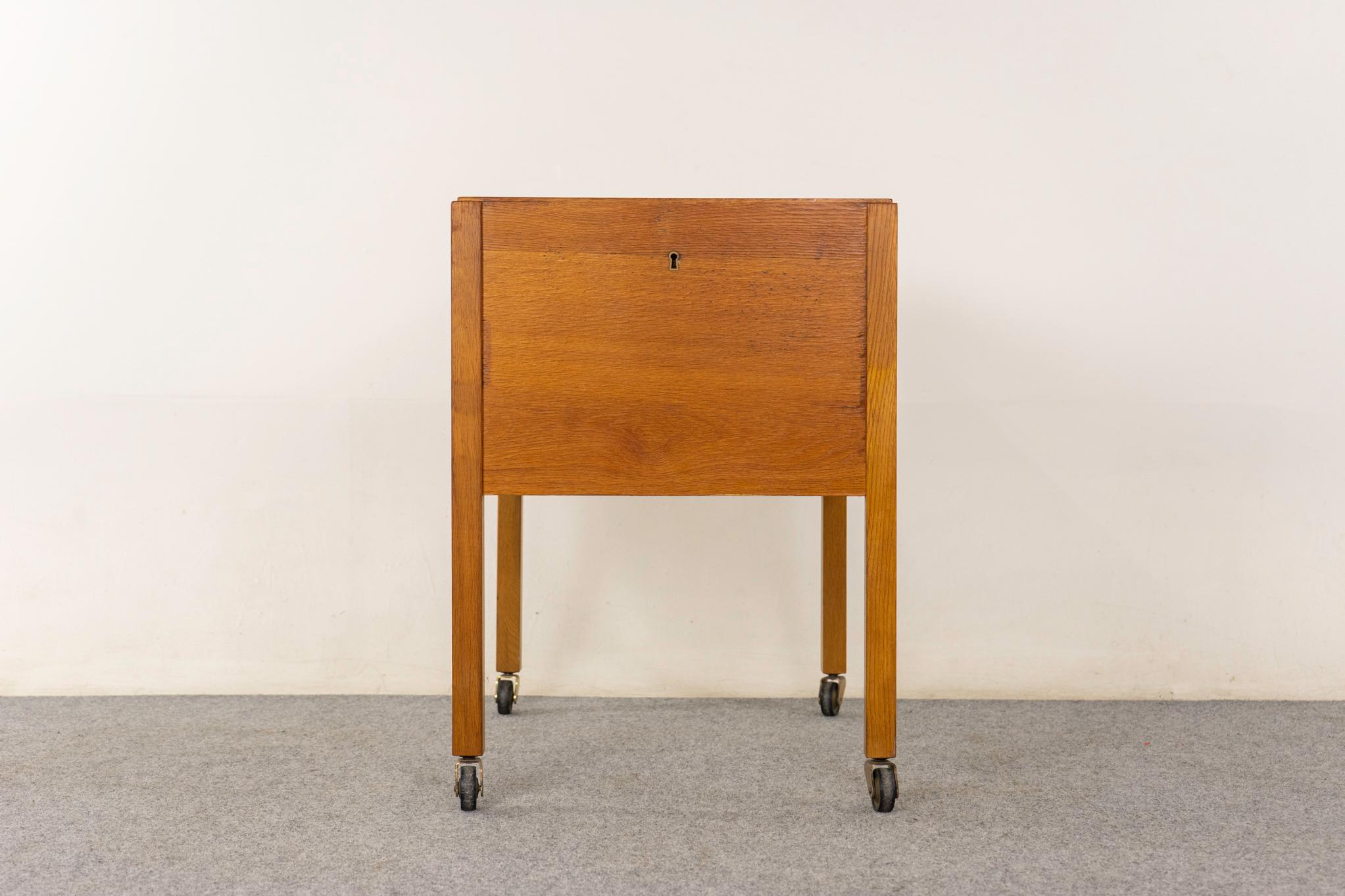 Danish Oak File Cabinet For Sale 2