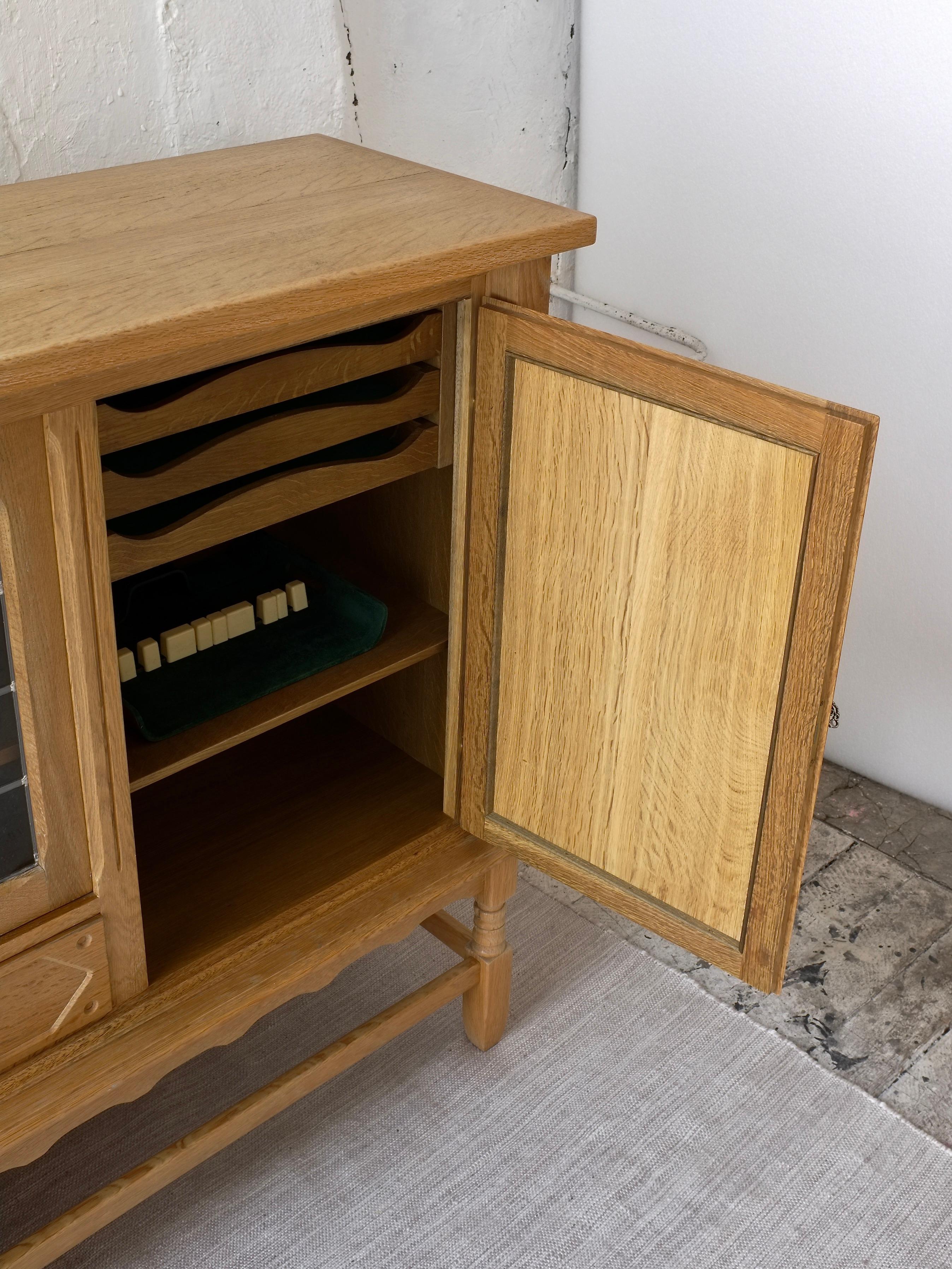 Danish Oak High Sideboard by Henning Kjaernulf, 1950s 3