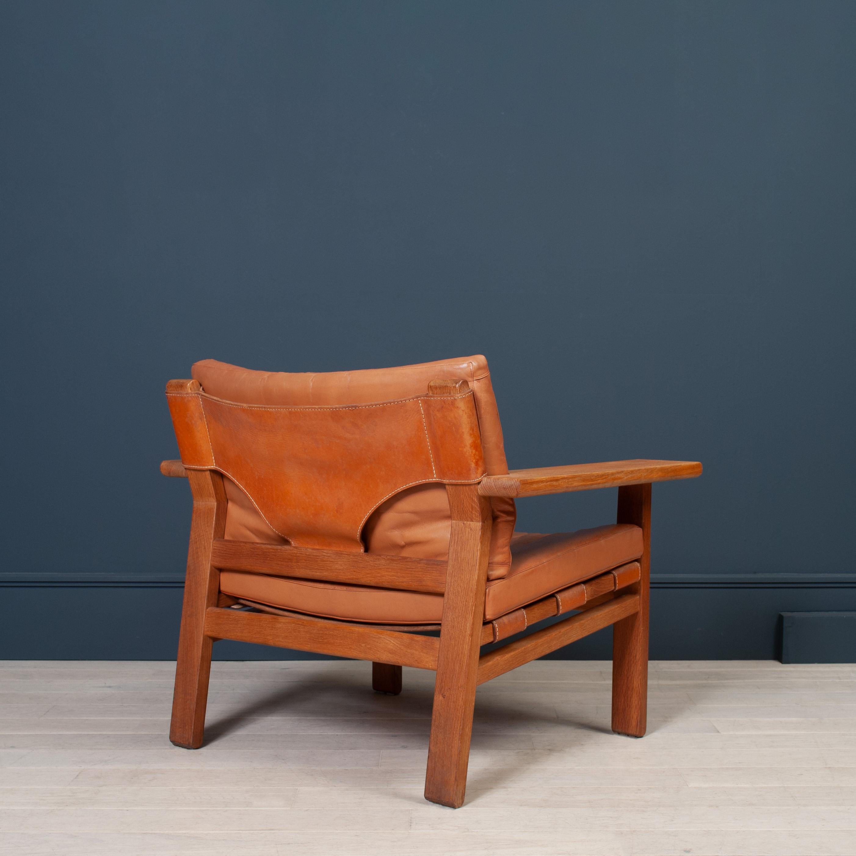 Danish Oak Hunter Spanish Chairs 1