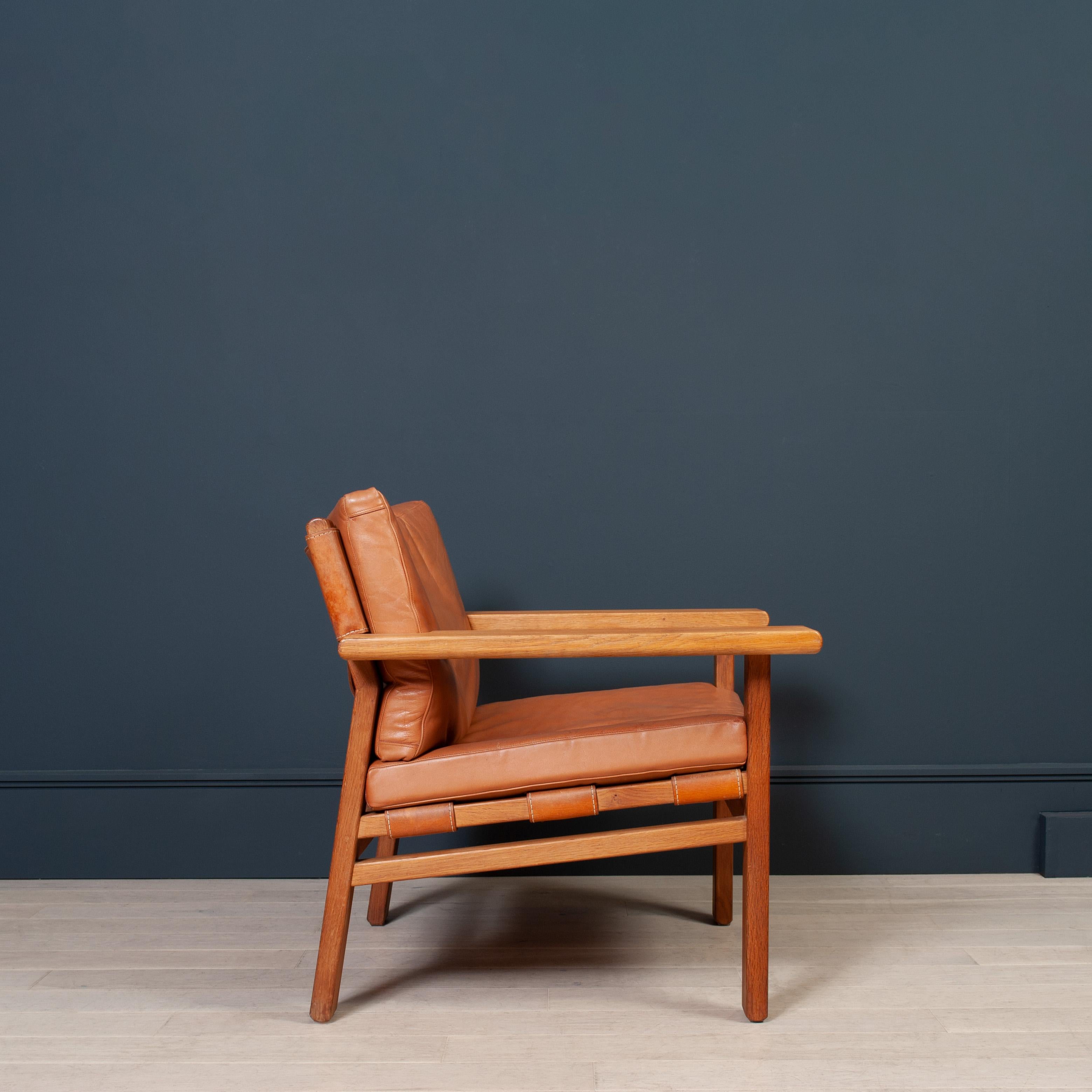 Danish Oak Hunter Spanish Chairs 2