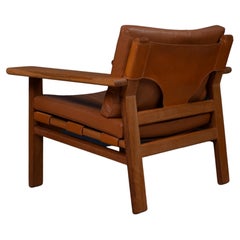 Vintage Danish Oak Hunter Spanish Chairs