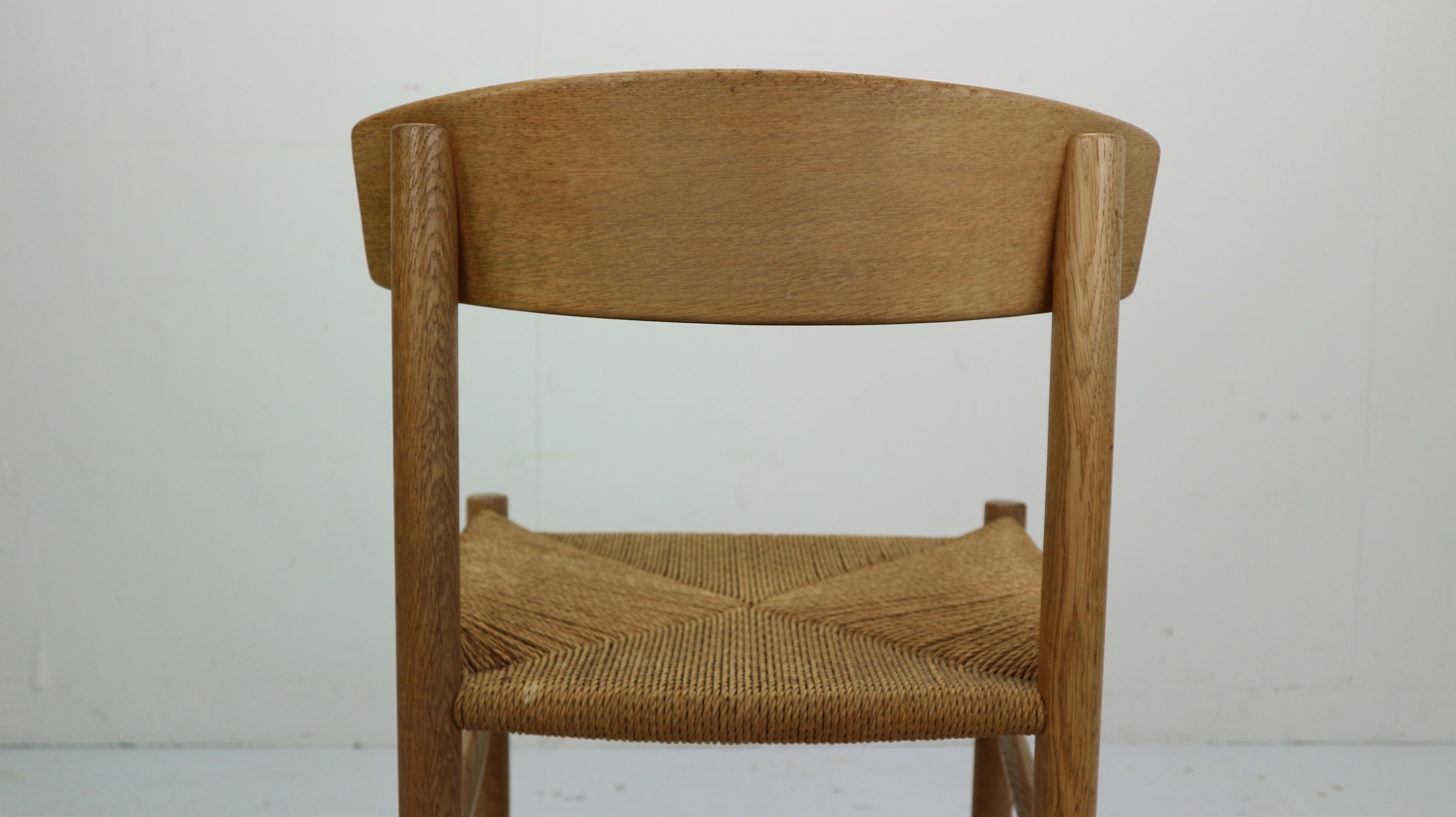 Danish Oak J39 Chair by Borge Mogensen 3