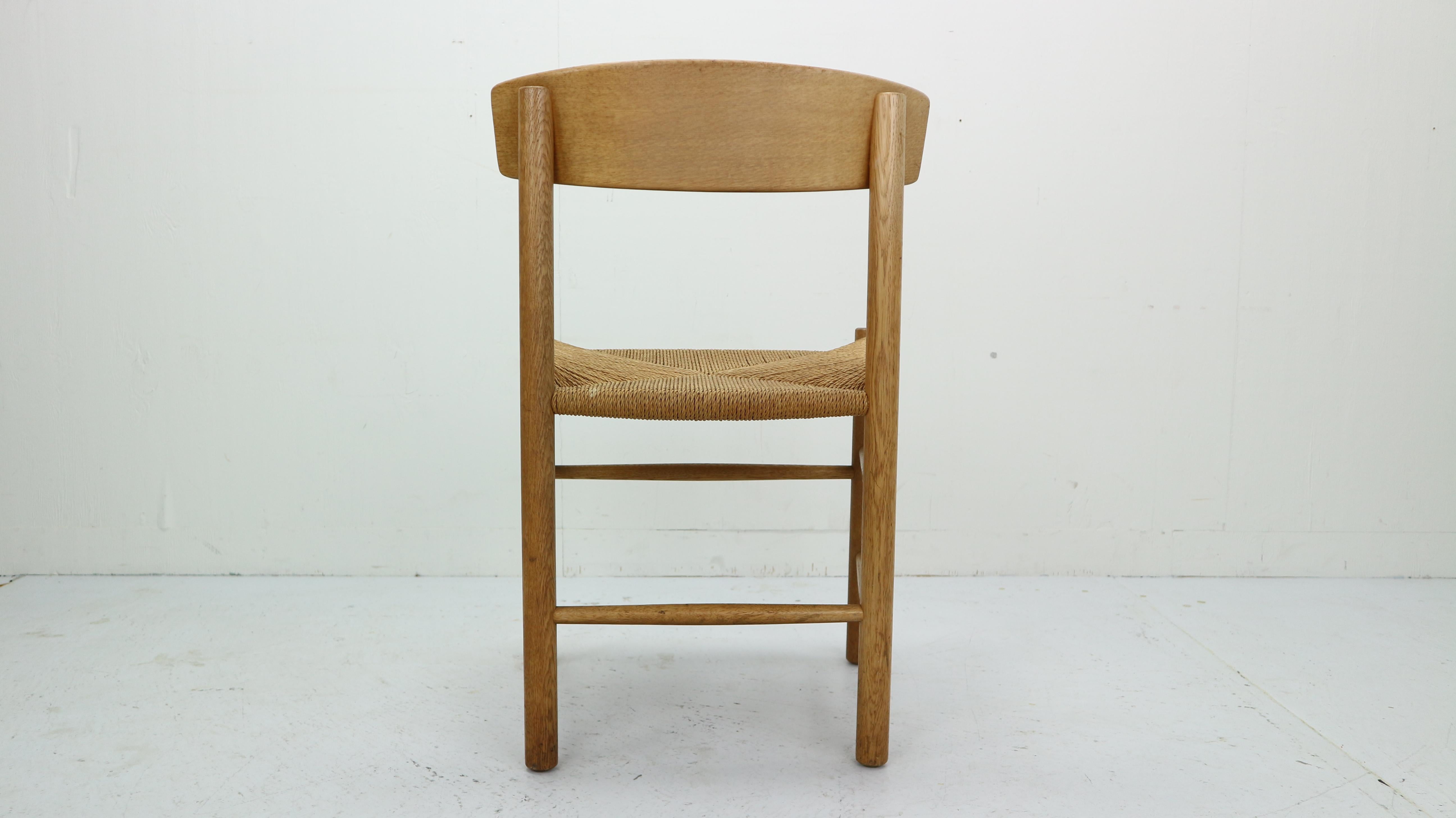 Danish Oak J39 Chair by Borge Mogensen 1