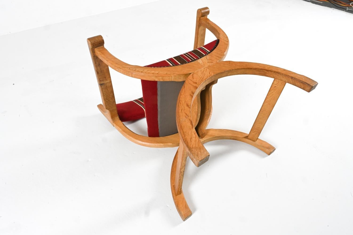 Danish Oak 'Kurul' Armchair By Henry 'Henning' Kjaernulf Circa 1970's 9