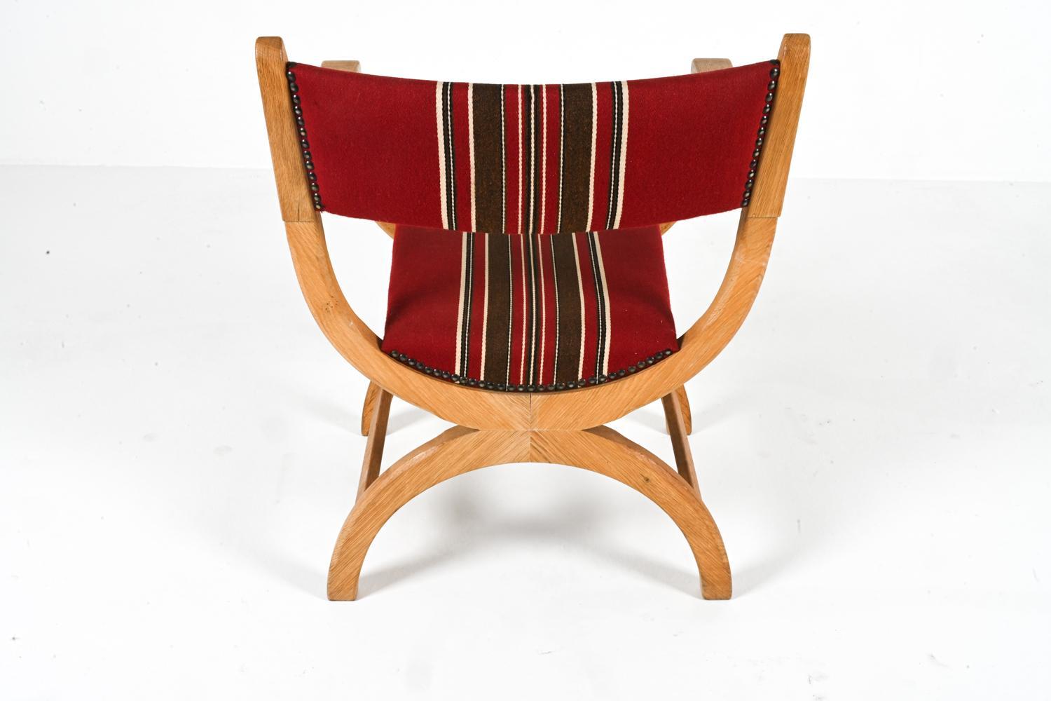 Danish Oak 'Kurul' Armchair By Henry 'Henning' Kjaernulf Circa 1970's 1