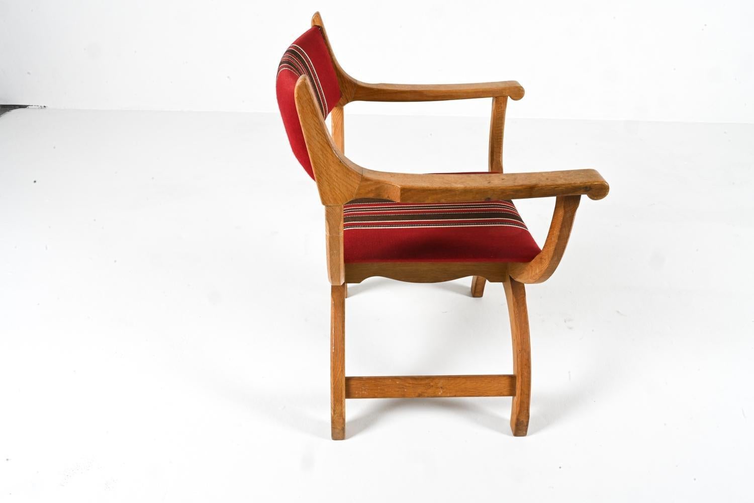 Danish Oak 'Kurul' Armchair By Henry 'Henning' Kjaernulf Circa 1970's 2