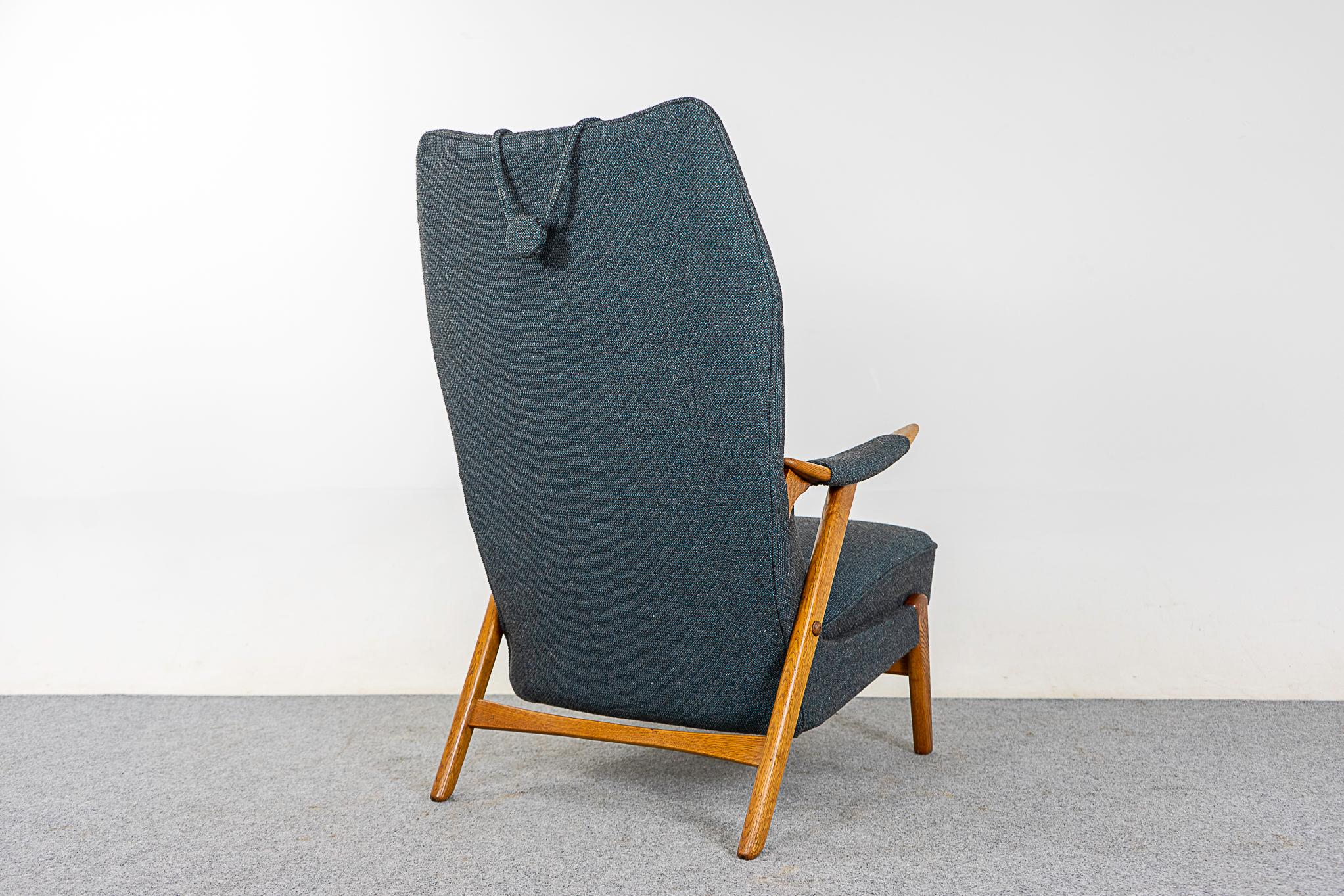 Danish Oak Lounge Chair  3