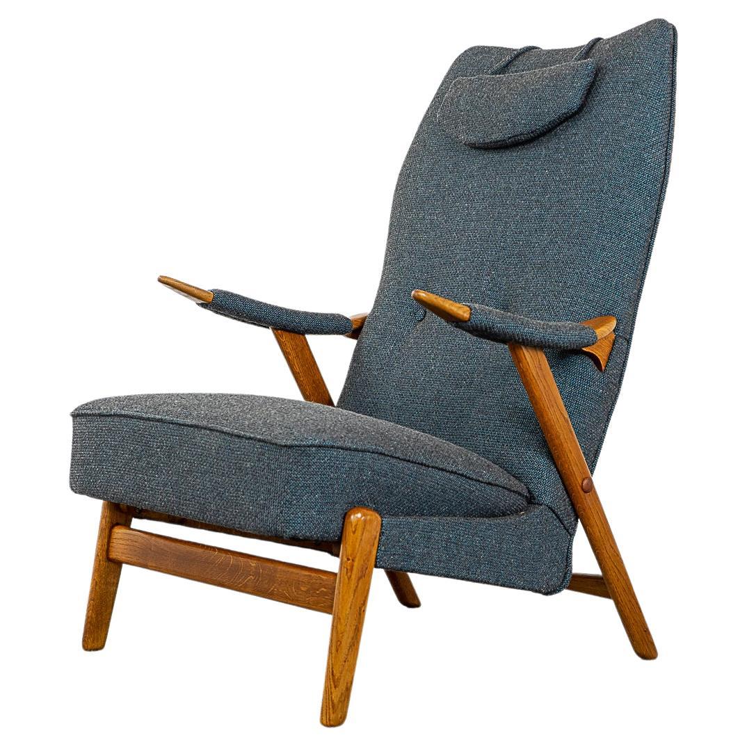 Danish Oak Lounge Chair  For Sale
