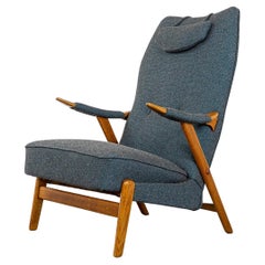 Vintage Danish Oak Lounge Chair 