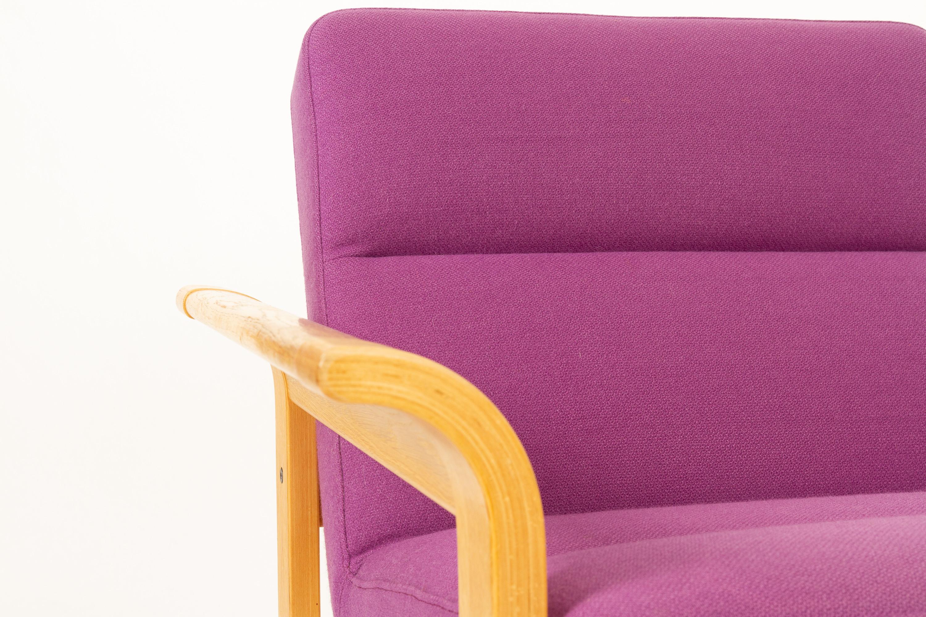 Danish Oak Lounge Chairs and Ottoman by Thygesen & Sørensen for Magnus Olesen 6