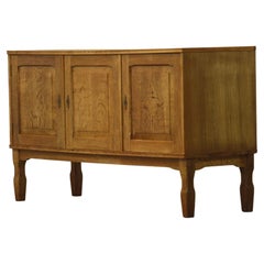Danish Oak Low Cabinet Sideboard style of Henning Kjærnulf, 1960s