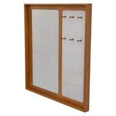 Danish Oak Mirror Wardrobe Model 600 by Aksel Kjersgaard, 1960s.