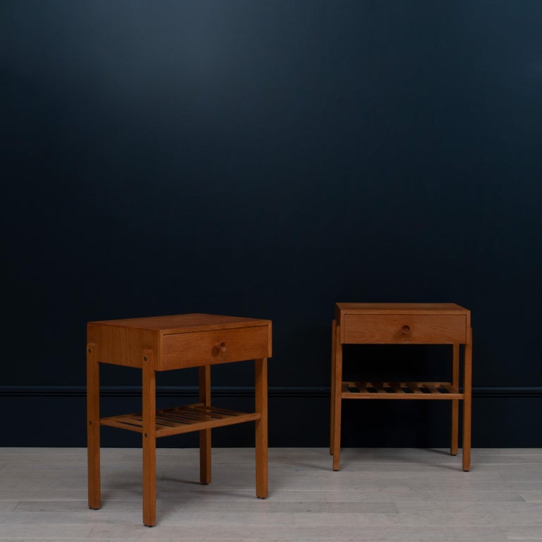 Danish Oak Nightstands For Sale at 1stDibs