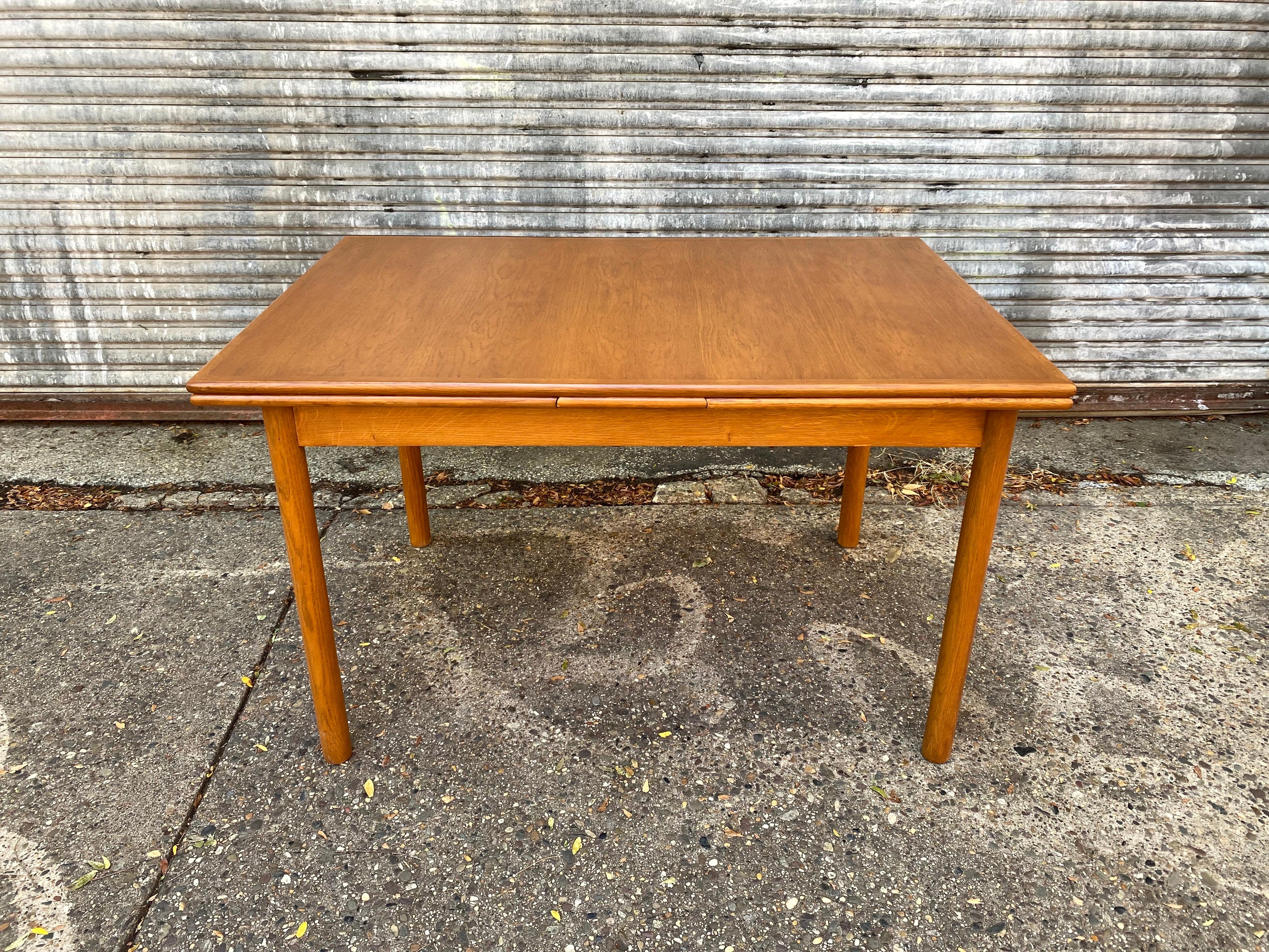 Scandinavian Modern Danish Oak Refractory Dining Table