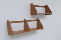 Danish Oak Shelves by Hans J. Wegner for Ry Møbler, 1950s. Set of 2.