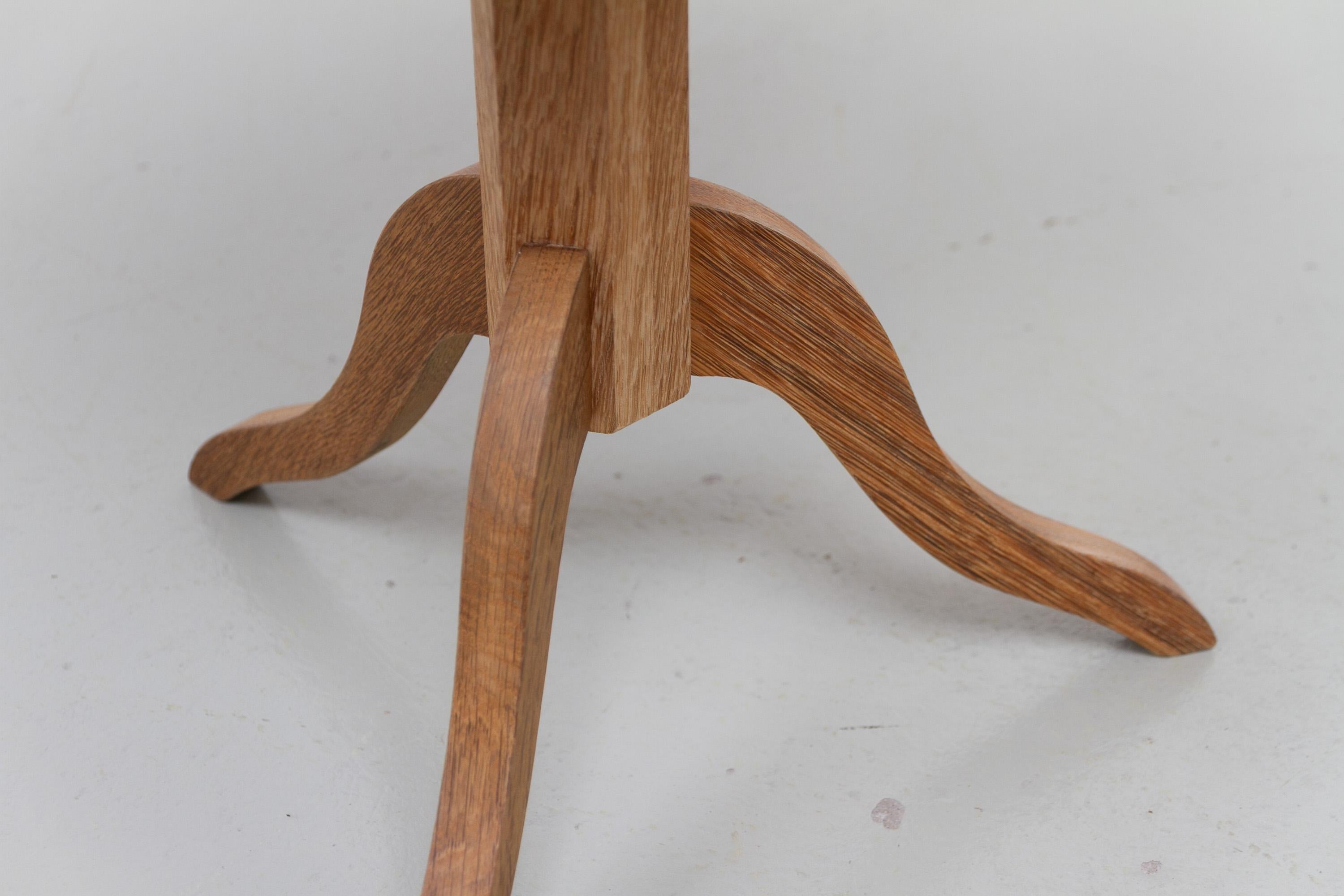 Danish Oak Side Table with Drawer, 1960s. in vendita 4