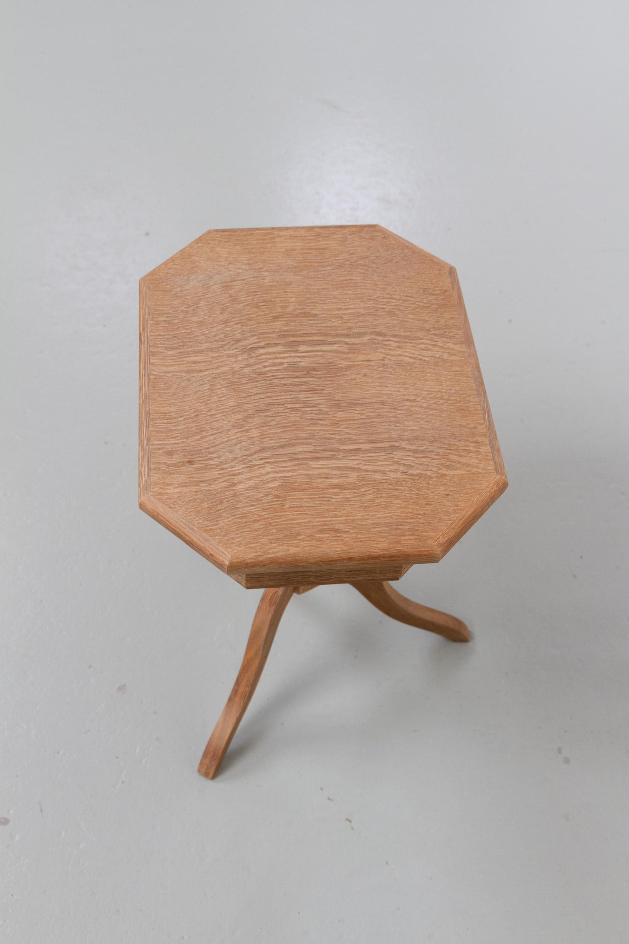 Danish Oak Side Table with Drawer, 1960s. in vendita 6