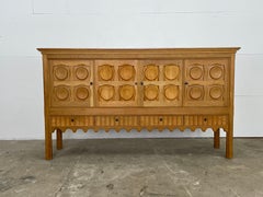Dänisches Eichen-Sideboard von Henning Kjærnulf, Nyrup Møbelfabrik, Brutalismus, 1960er Jahre