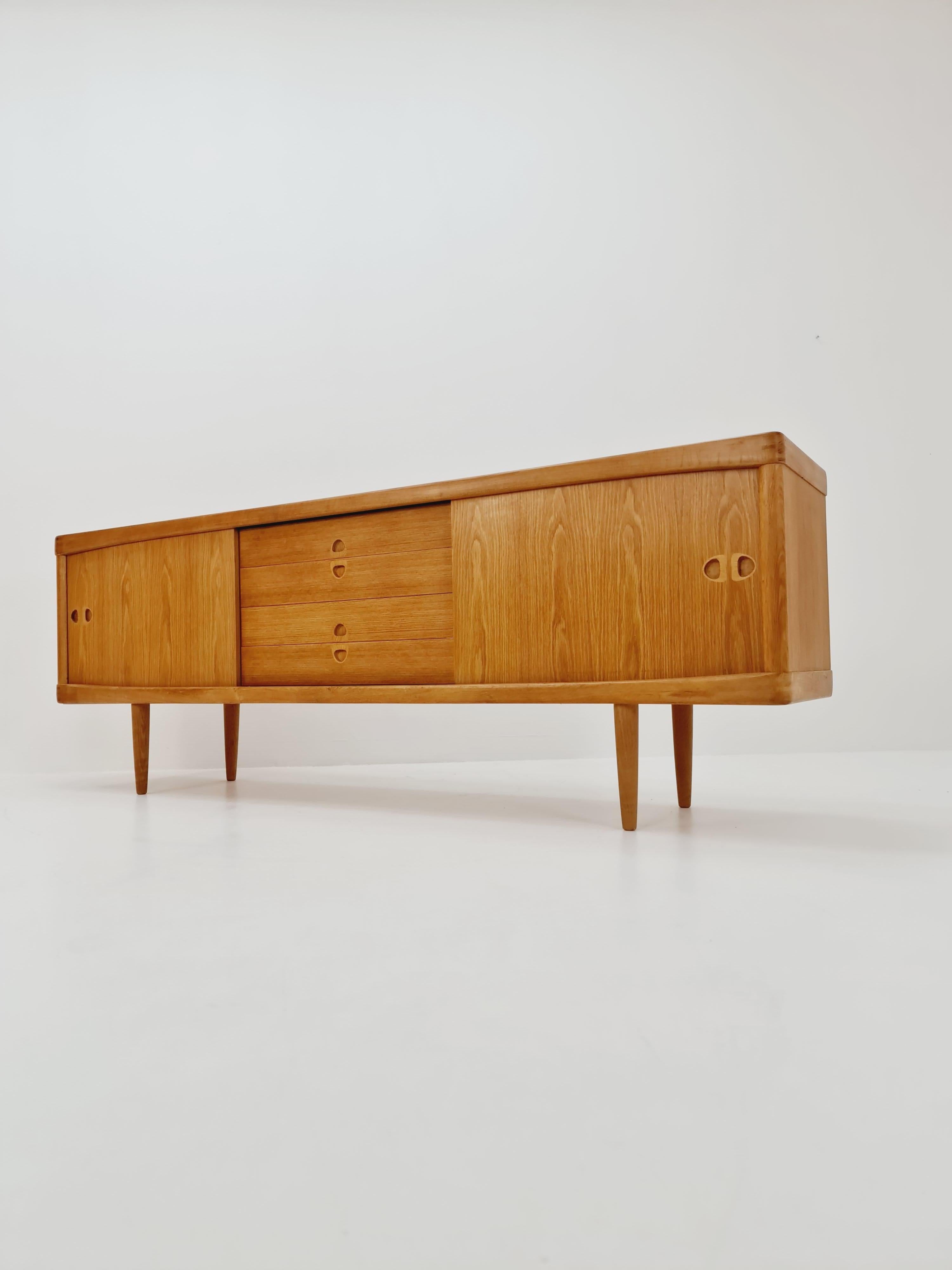 Danish Oak Sideboard by H.W Klein for Bramin, 1960s For Sale 9
