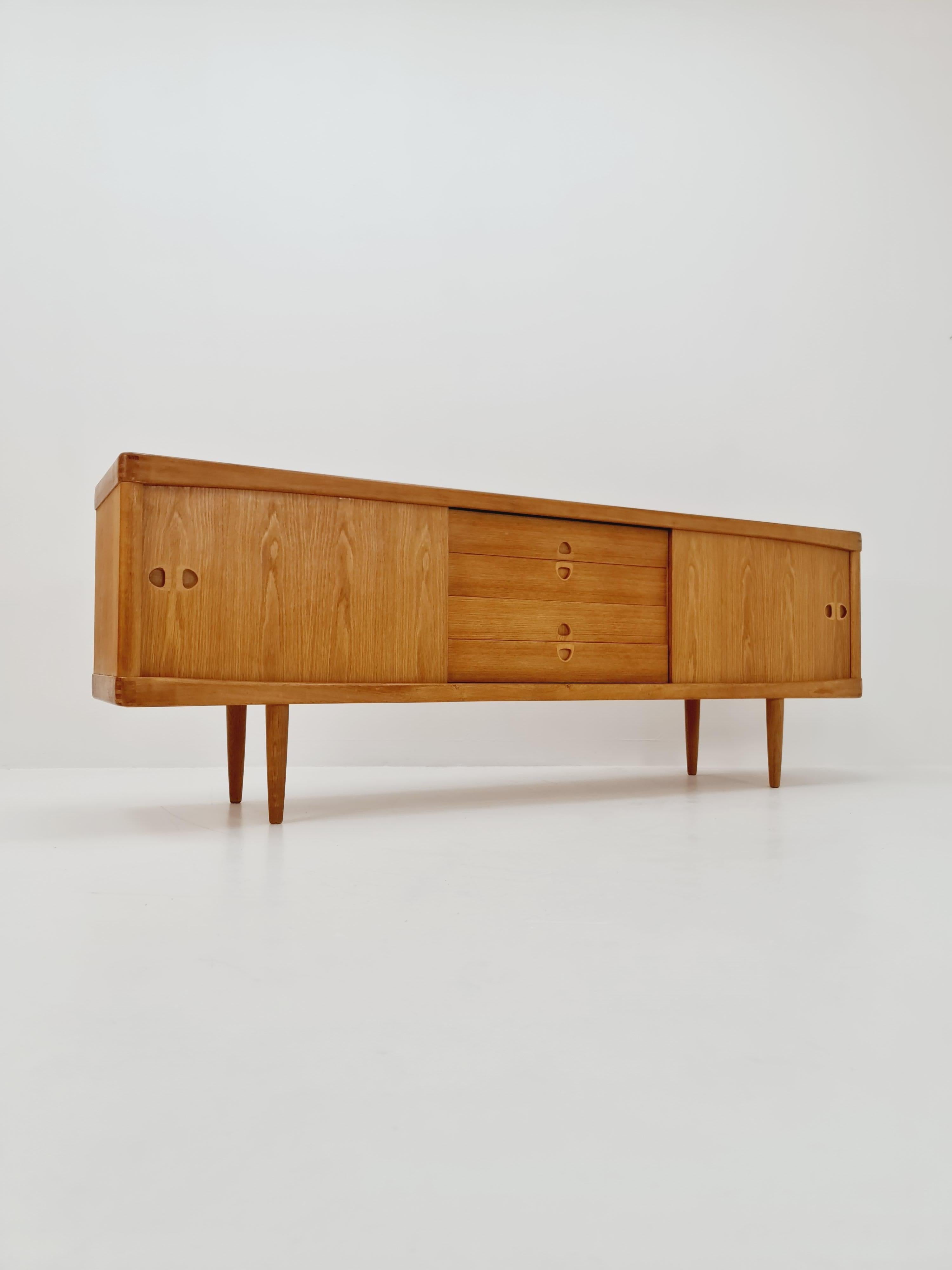 Danish Oak Sideboard by H.W Klein for Bramin, 1960s For Sale 13
