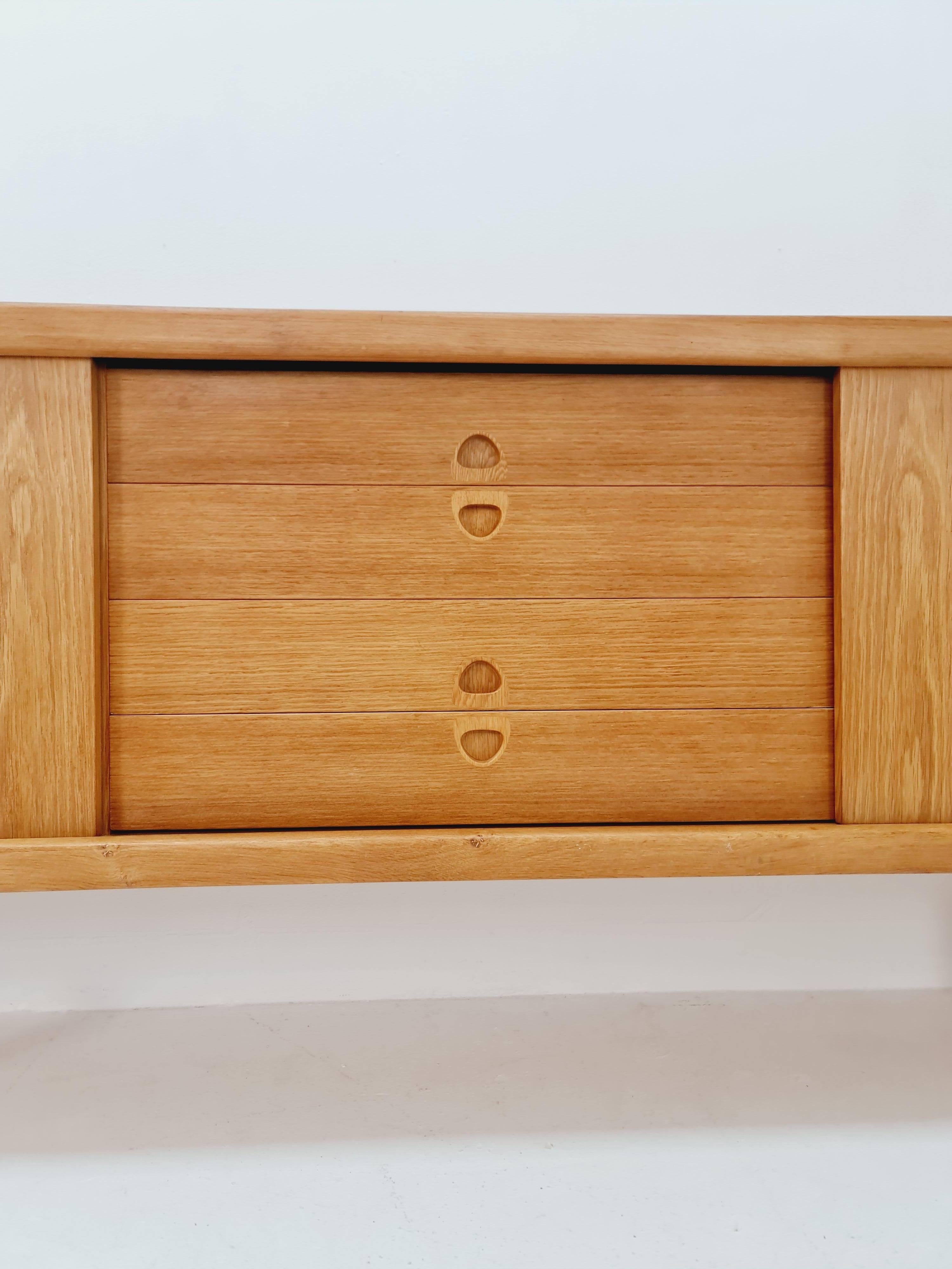 Danish Oak Sideboard by H.W Klein for Bramin, 1960s For Sale 1