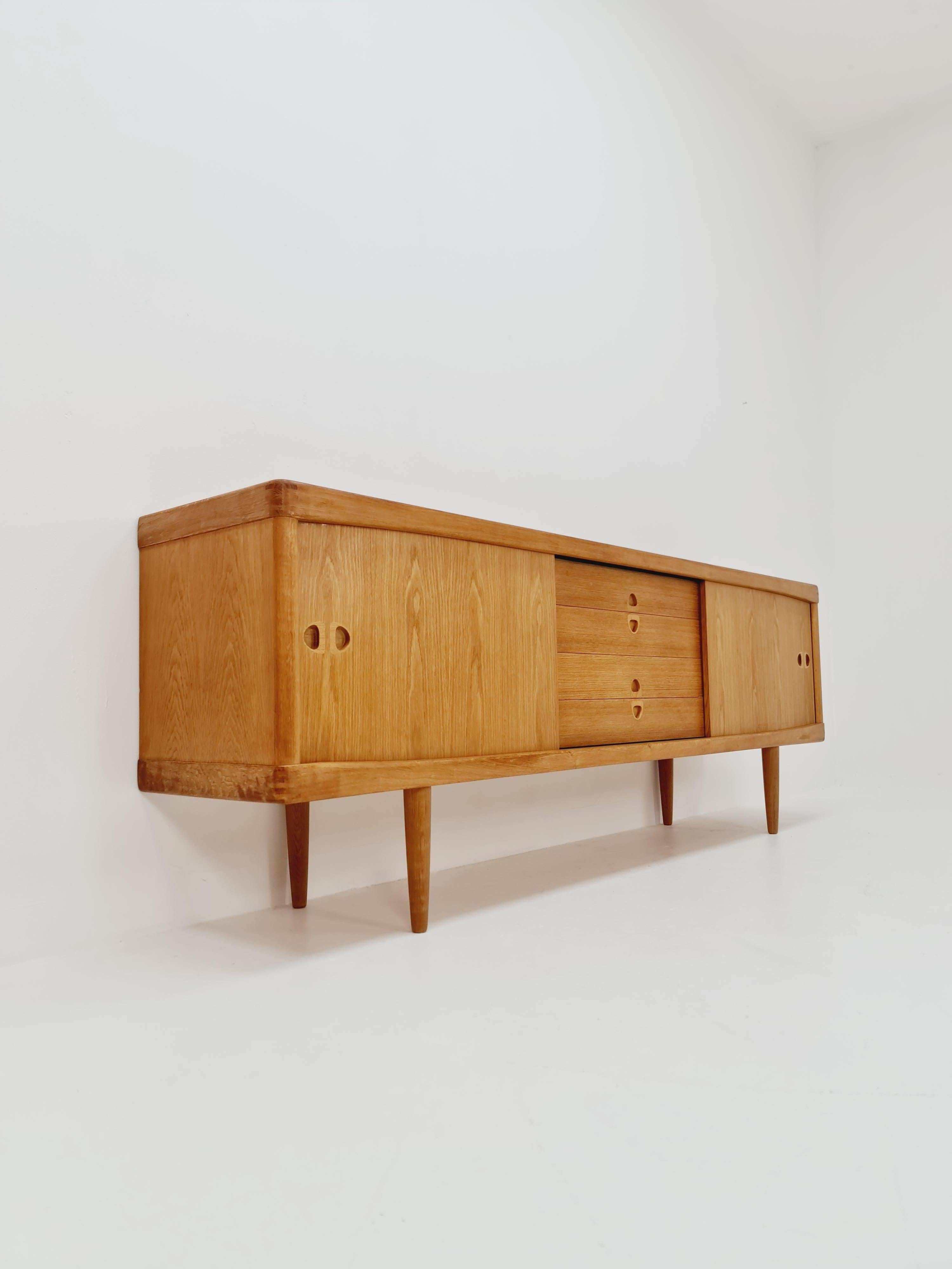 Danish Oak Sideboard by H.W Klein for Bramin, 1960s For Sale 3
