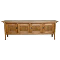 Danish Oak Sideboard Credenza by Henning Kjærnulf, 1960s