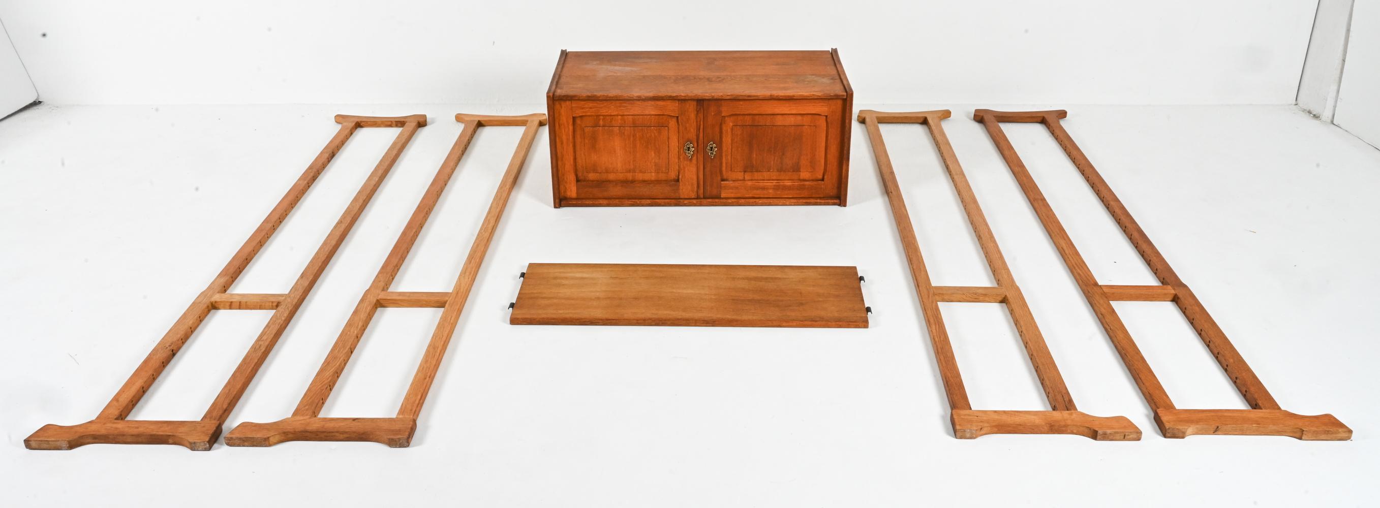 Danish Oak Storage System Attributed to Henning Kjærnulf, c. 1960's For Sale 15