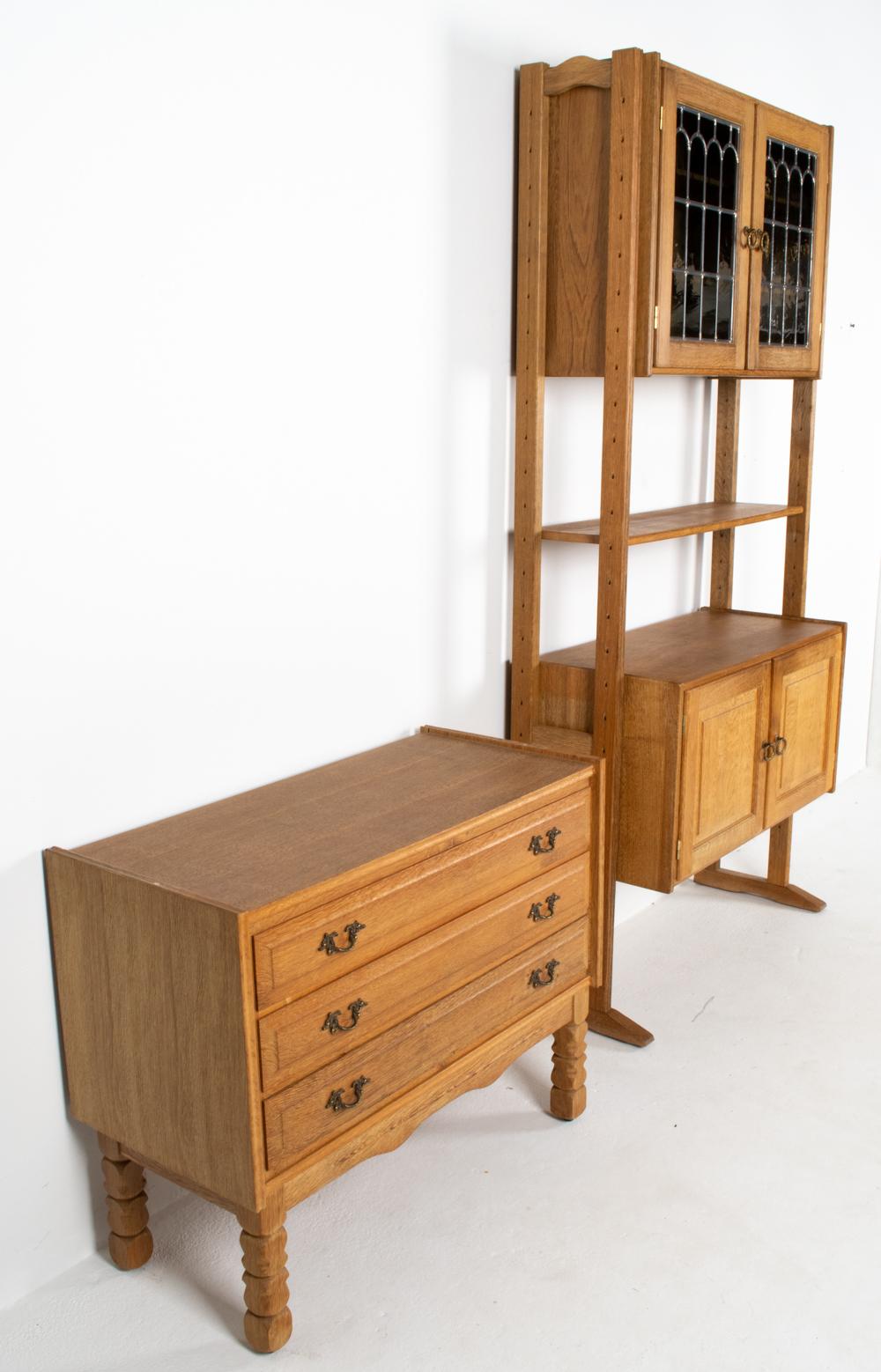 Danish Oak Wall System in the Manner of Henning Kjærnulf, C. 1970s For Sale 2