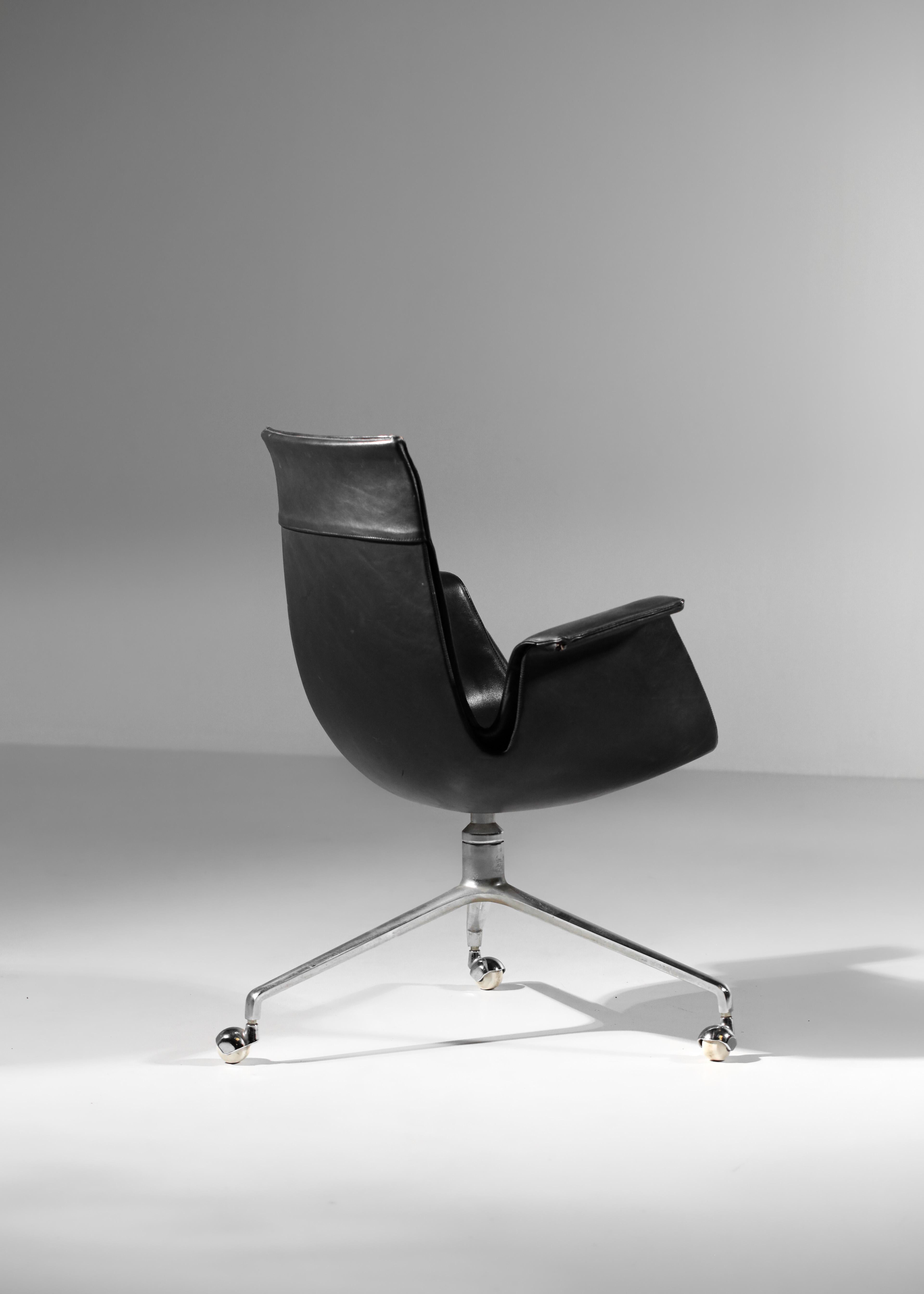 Danish office chair Preben Fabricius and Jorgen Kastholm for Alfred Kill 4