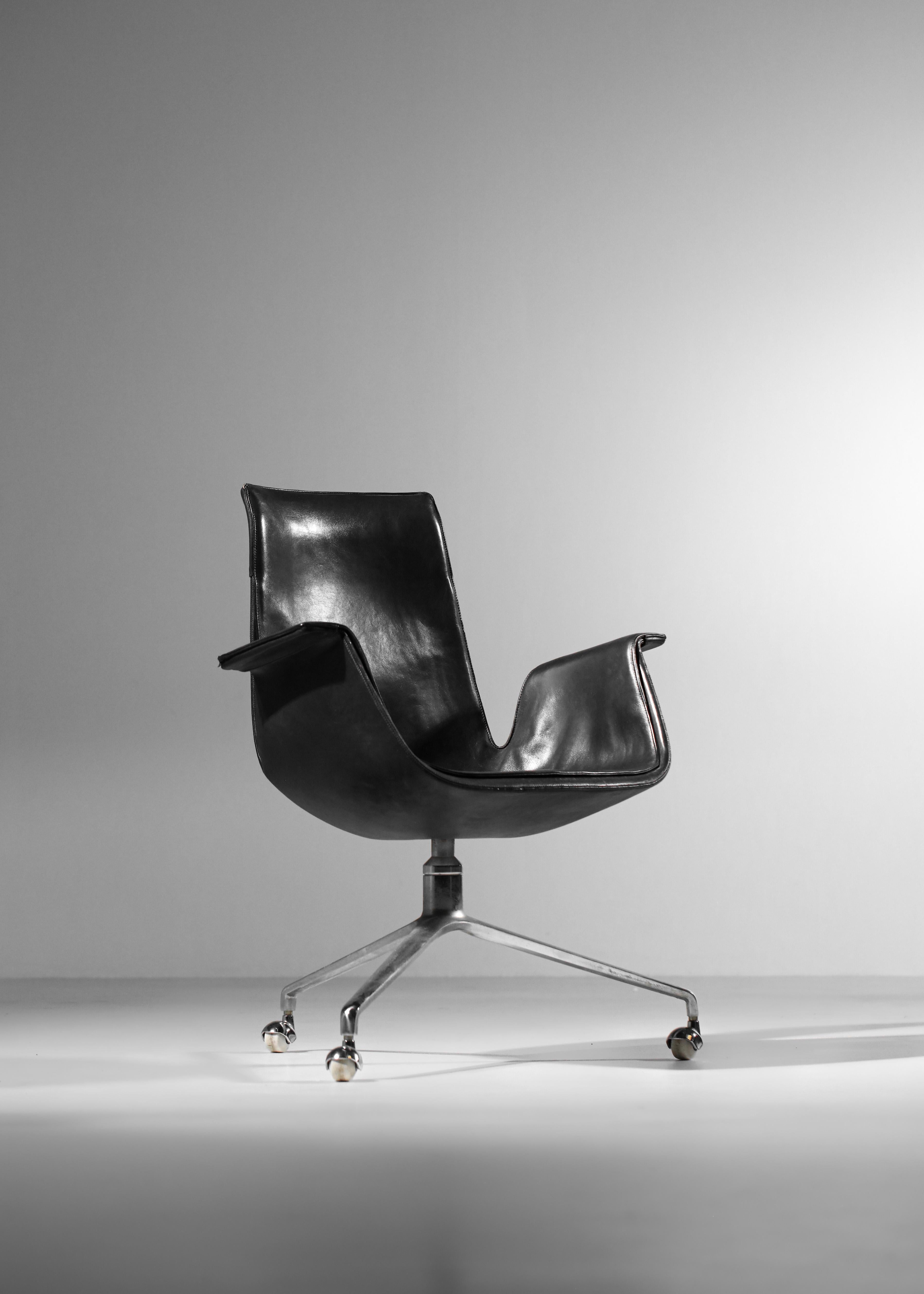 Danish office chair Preben Fabricius and Jorgen Kastholm for Alfred Kill 6