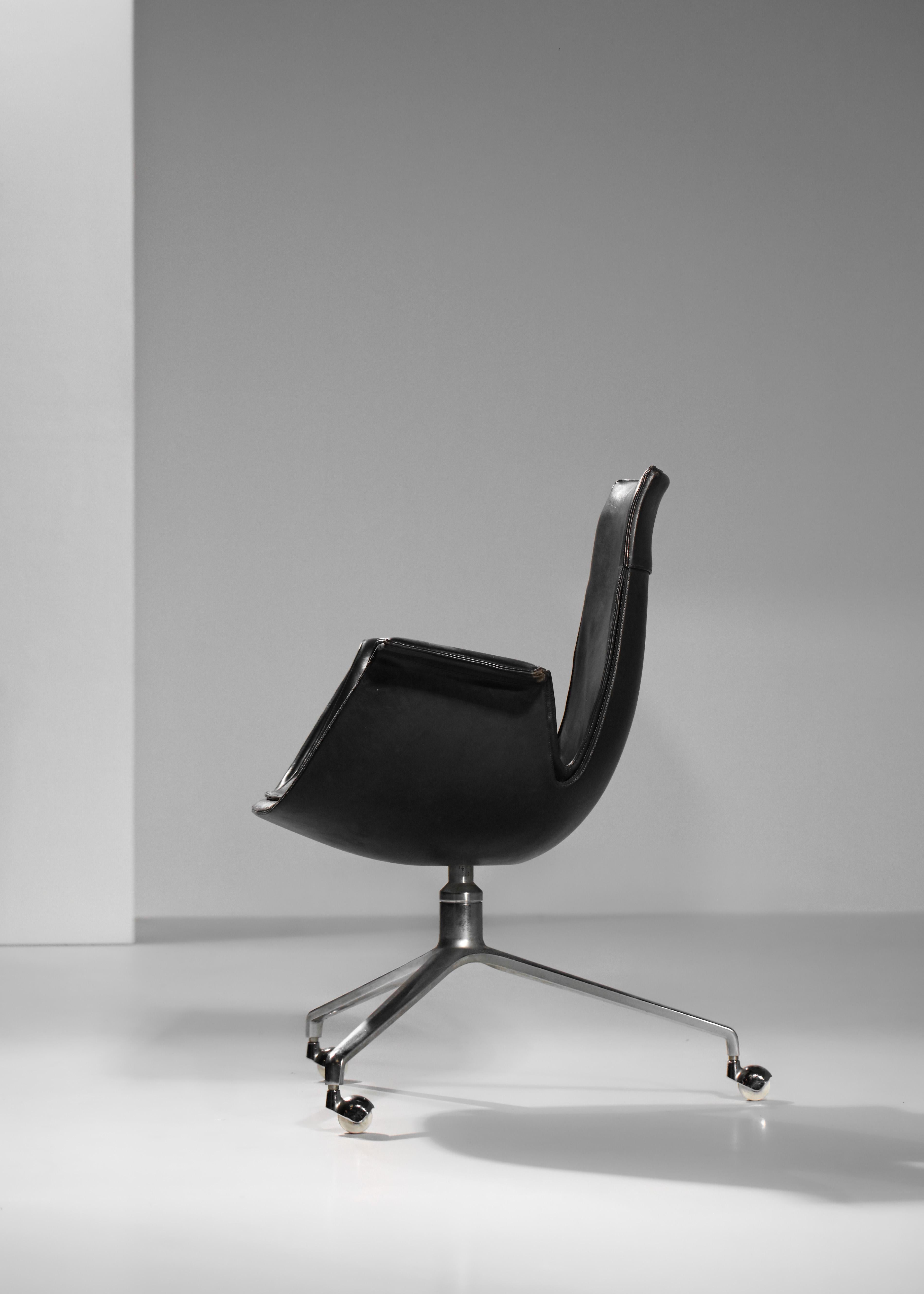 Mid-20th Century Danish office chair Preben Fabricius and Jorgen Kastholm for Alfred Kill
