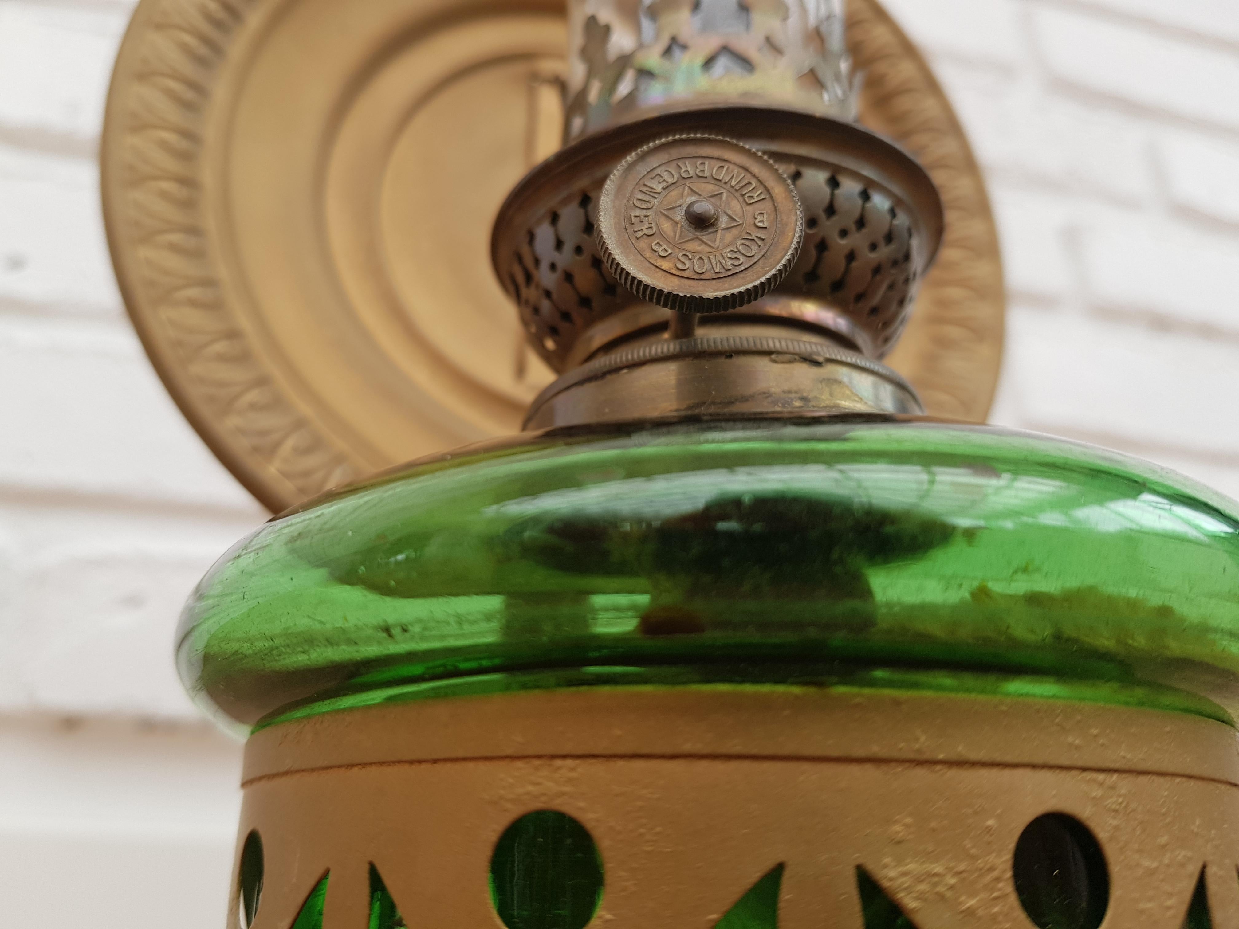 Danish Oil Lamps, Rundbrænder Kosmos, 1960s For Sale 4