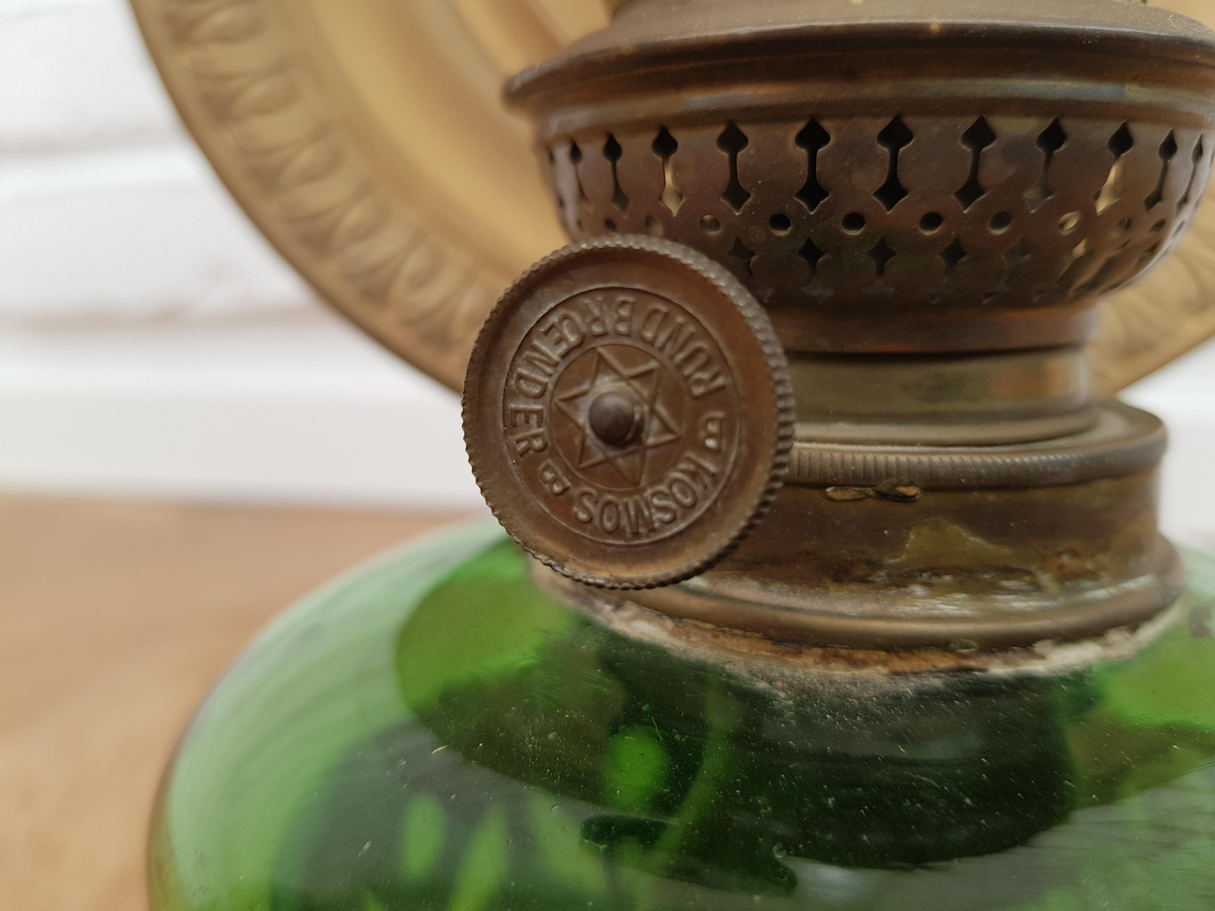 Mid-20th Century Danish Oil Lamps, Rundbrænder Kosmos, 1960s For Sale