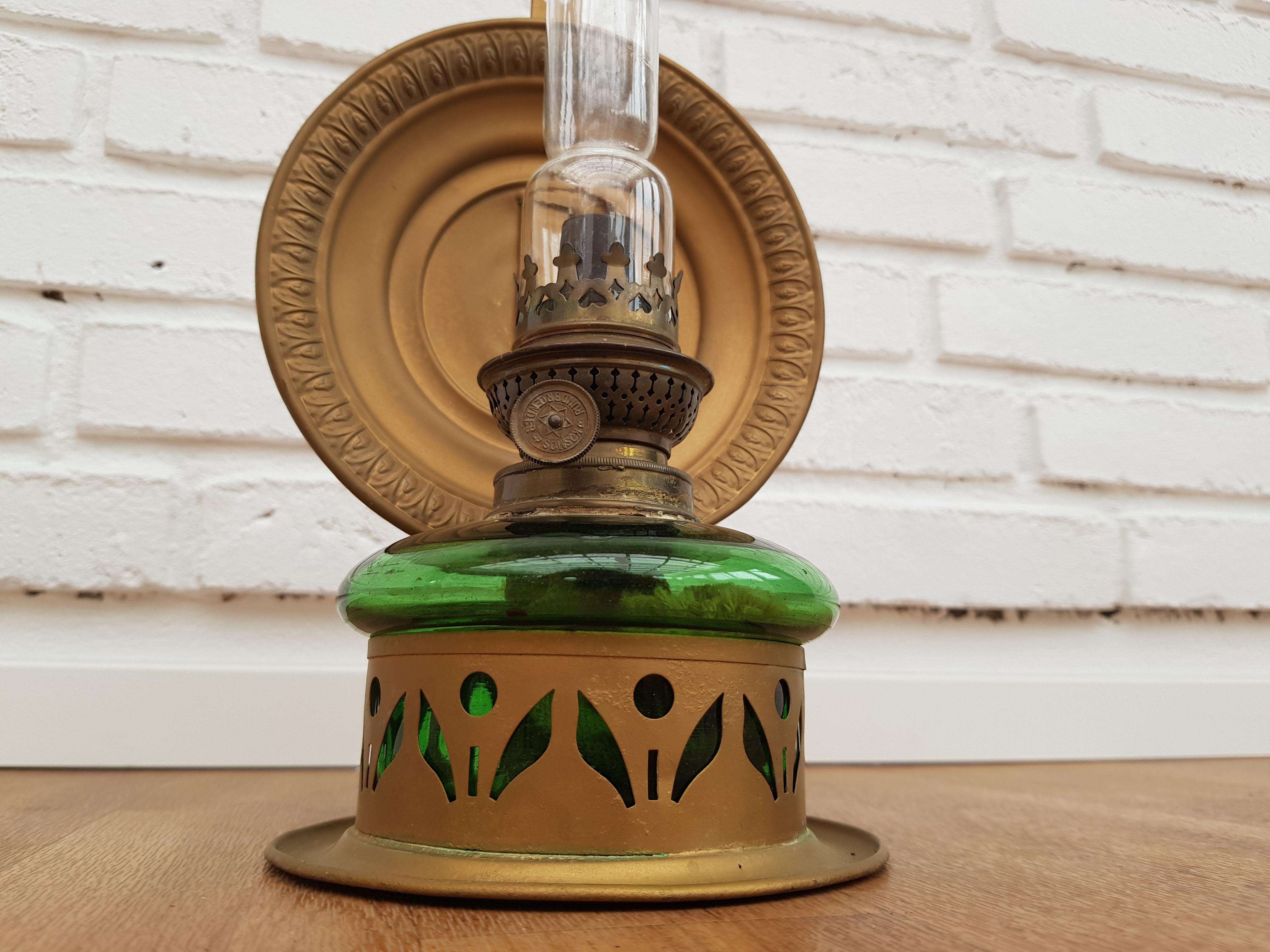Danish Oil Lamps, Rundbrænder Kosmos, 1960s For Sale 3