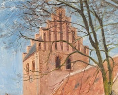 Danish oil painting, signed “BM” circa 100 years old.