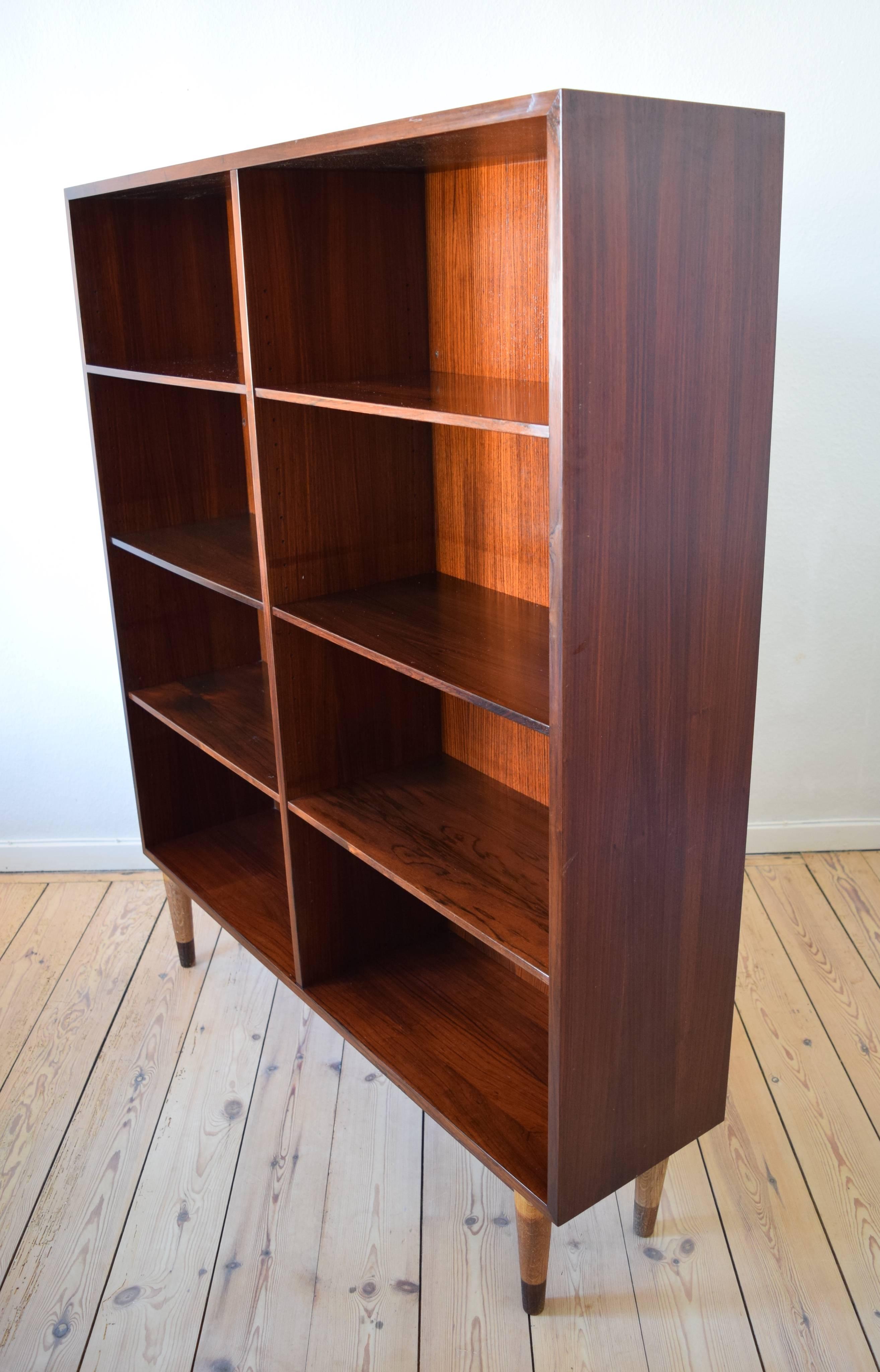 Danish Omann Jun Rosewood Bookshelf, Cabinet, 1960s 1
