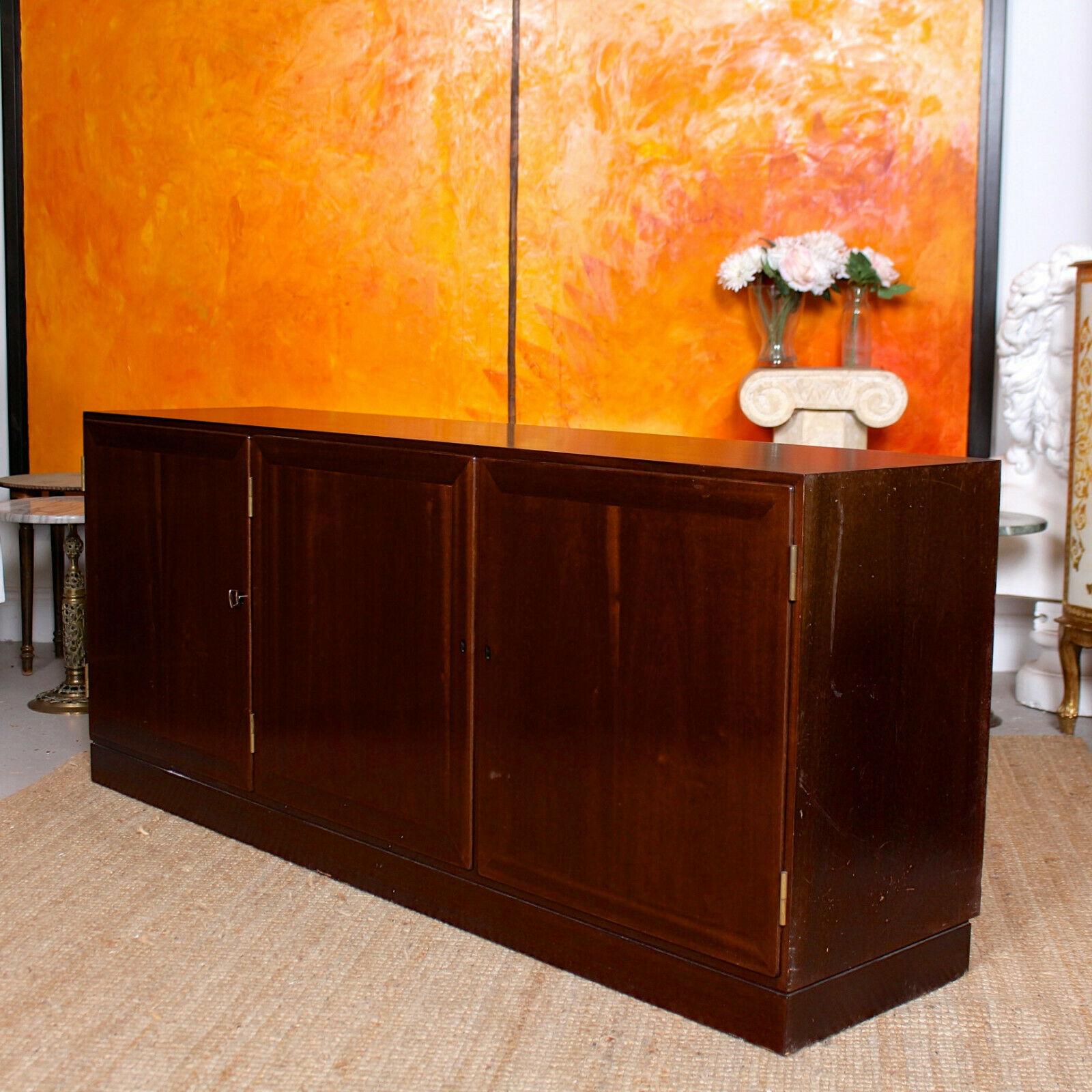 Danish Omann Jun Rosewood Sideboard Long Record Cabinet For Sale 7