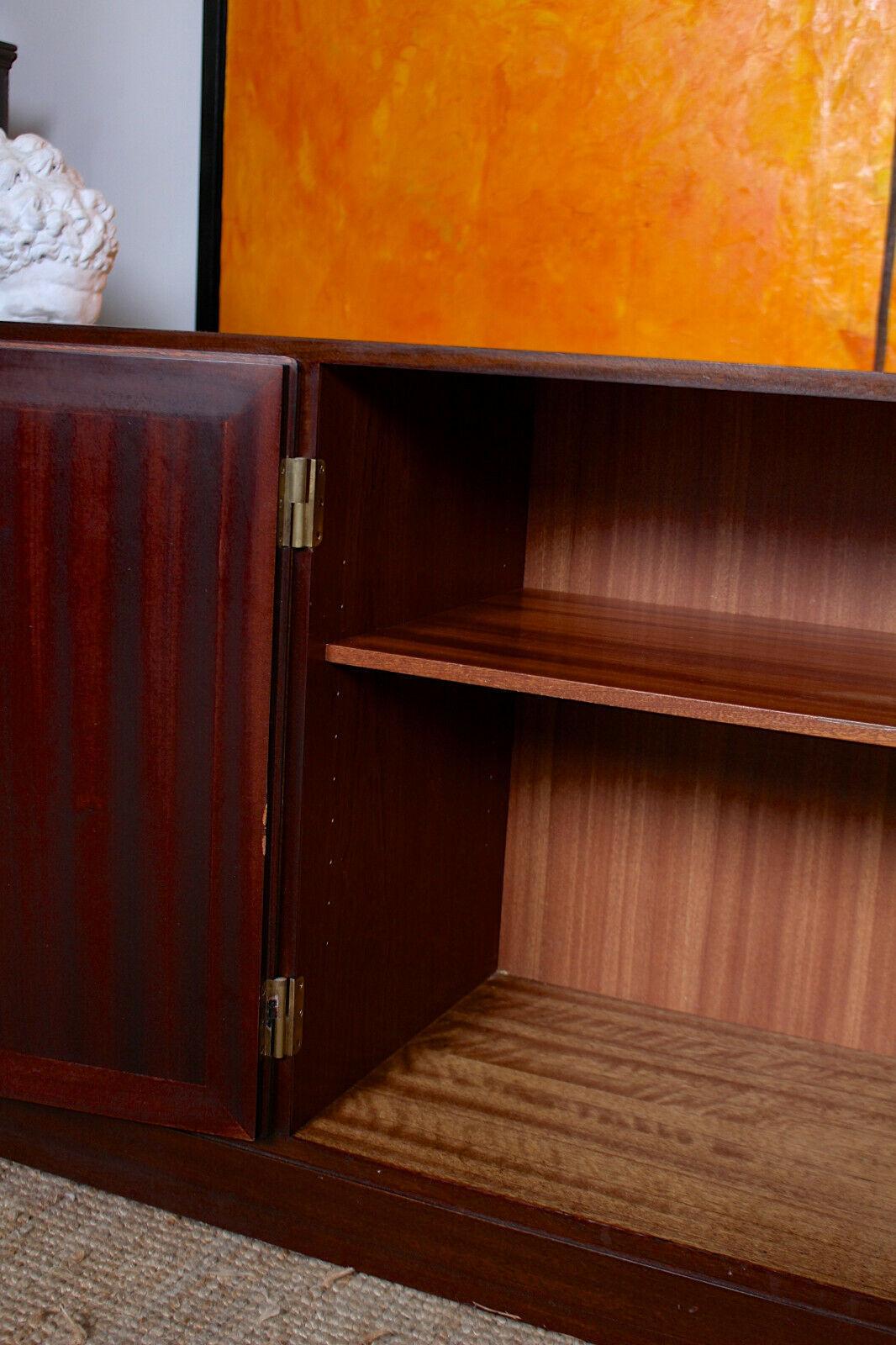 Danish Omann Jun Rosewood Sideboard Long Record Cabinet For Sale 5