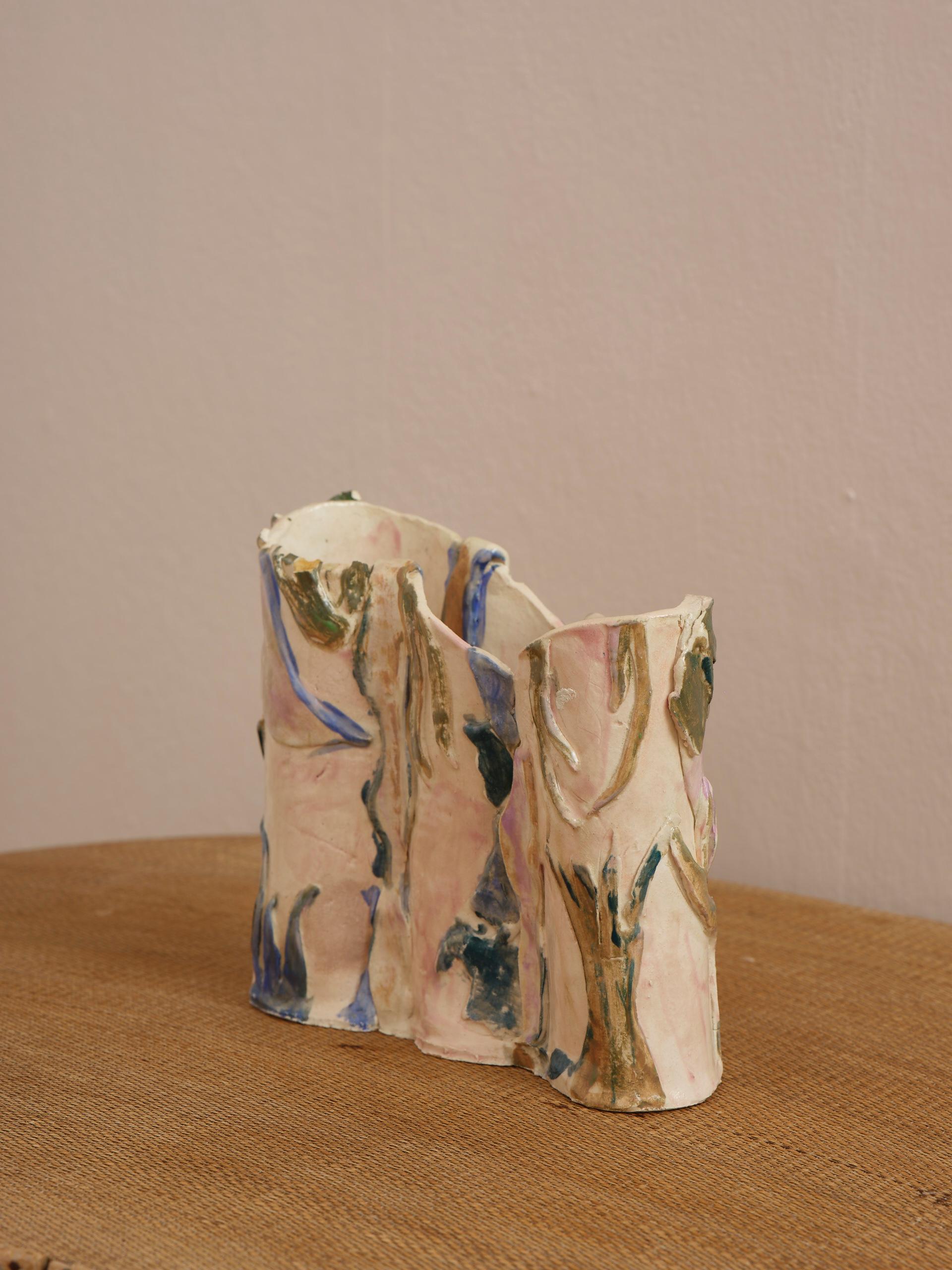 Danish one of a kind ceramic vase // decorative piece For Sale 6