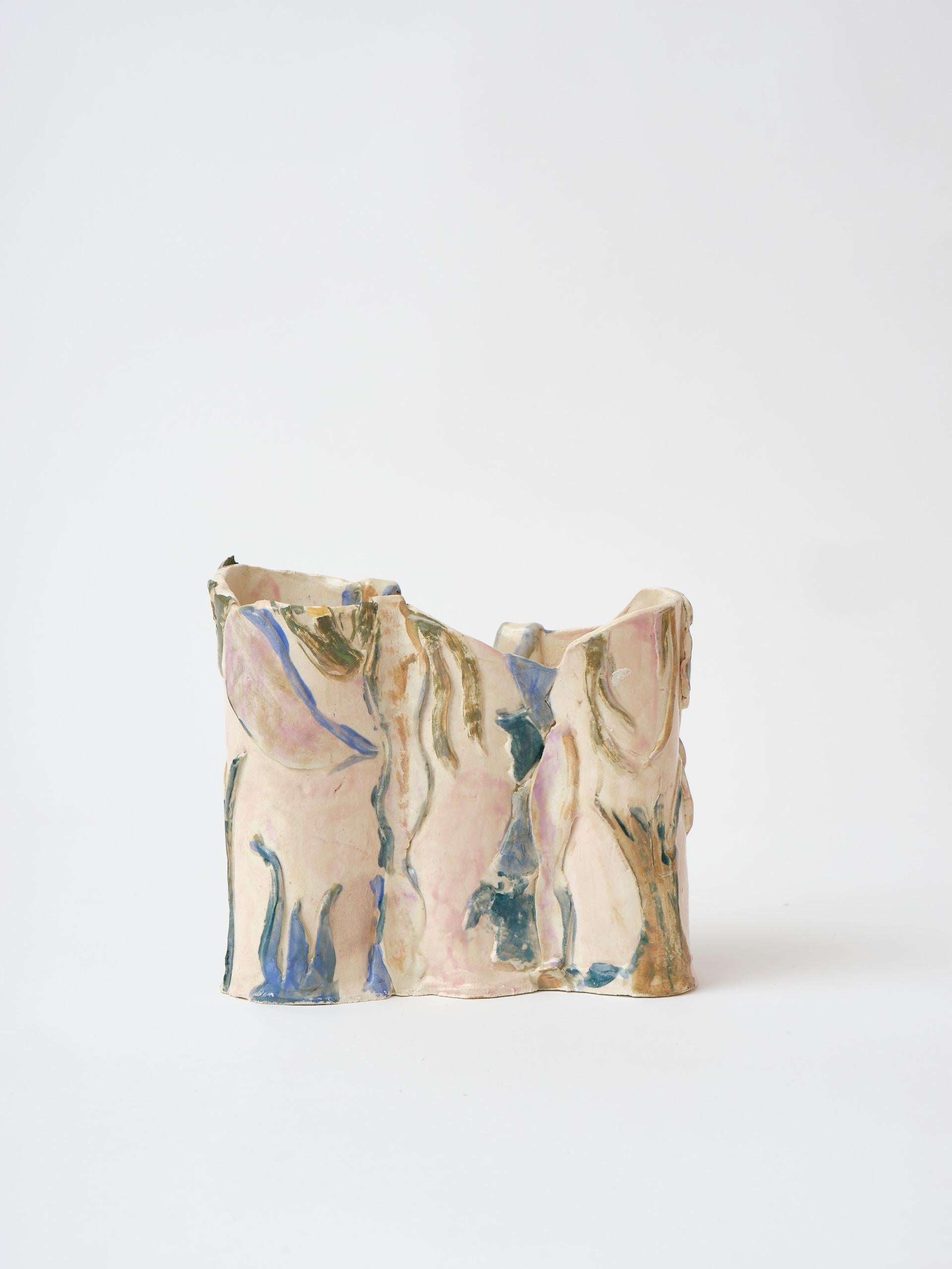 Vase danois en céramique unique // Pièce décorative en vente 1
